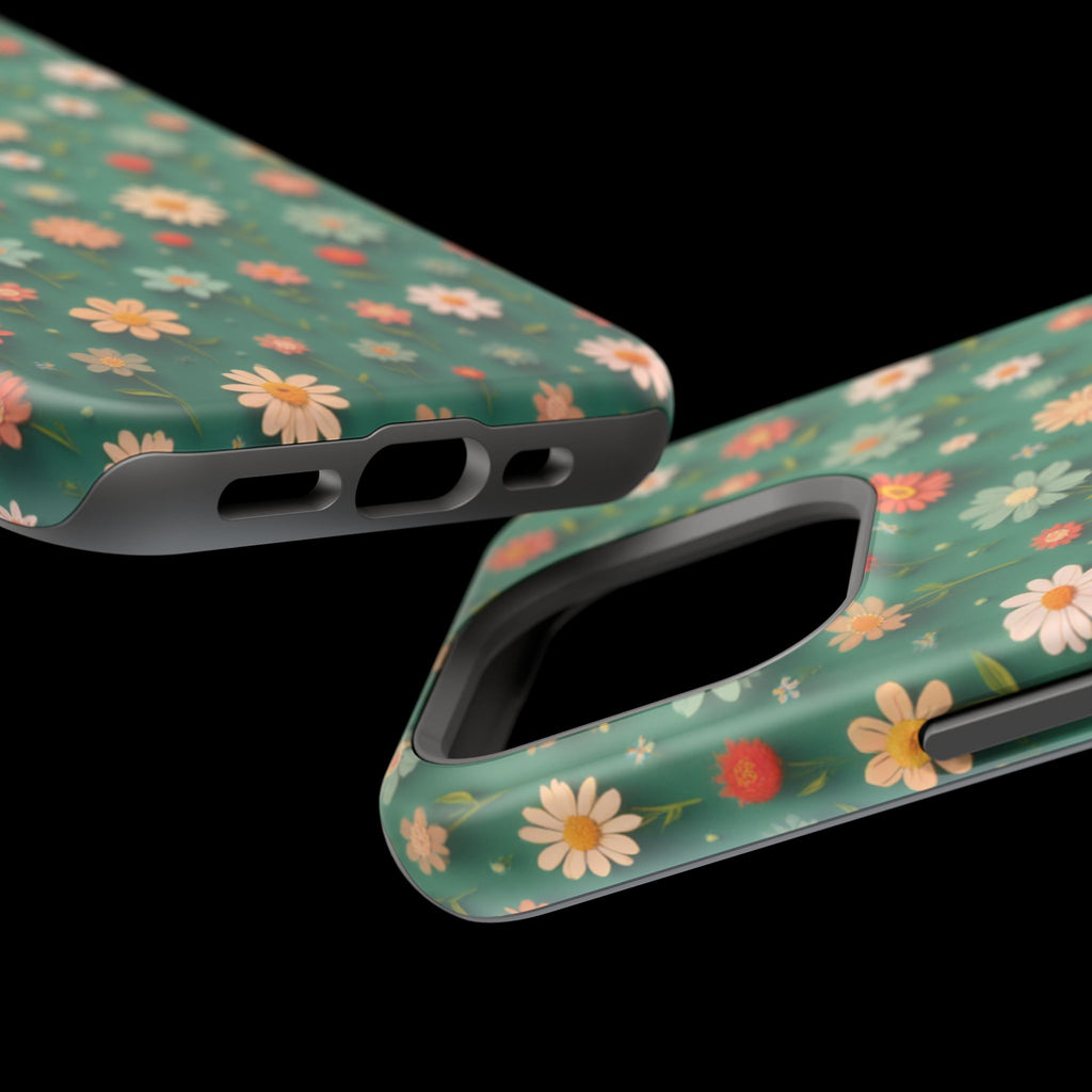 Floral Daisy Magnetic Impact-Resistant Phone Case
