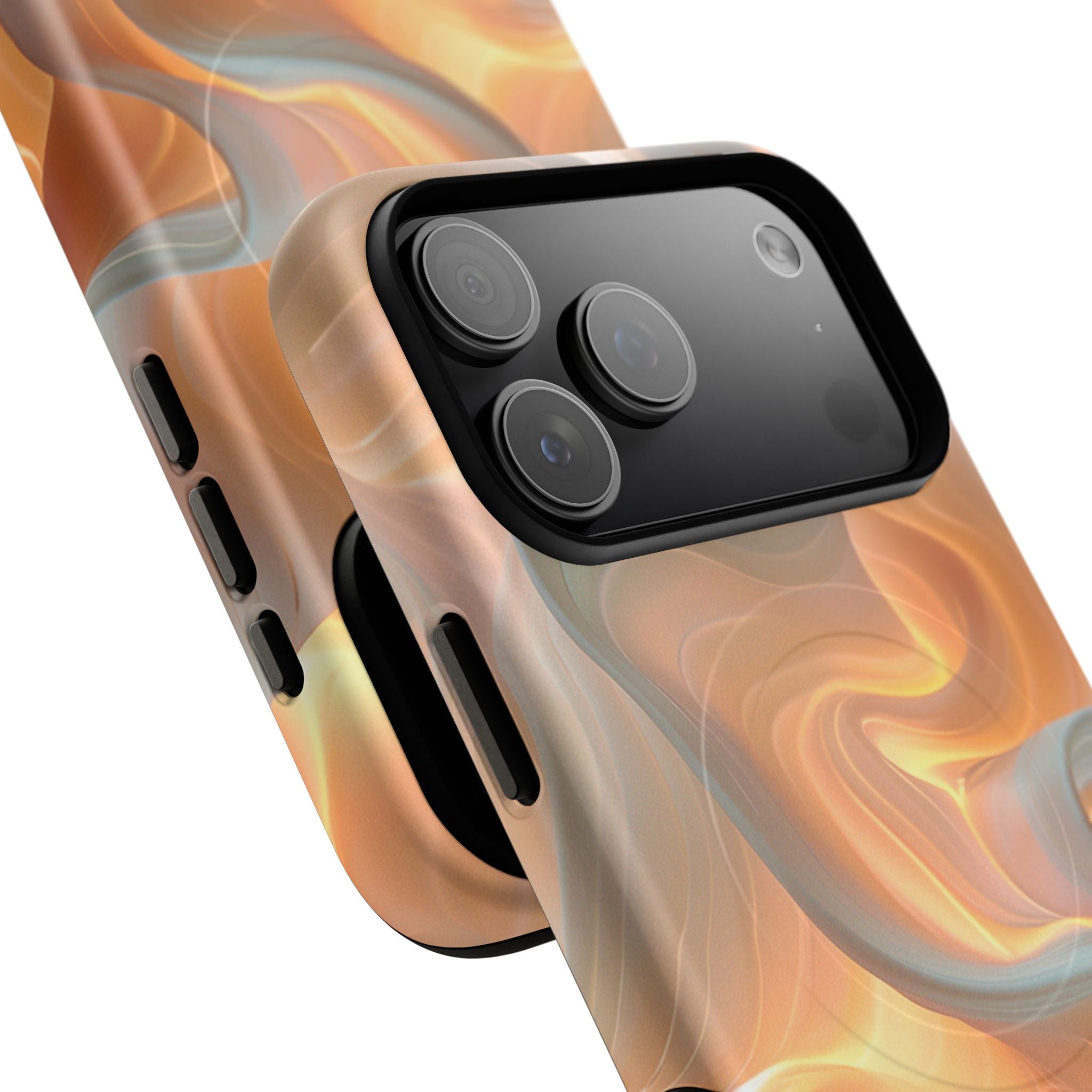 Marbled Amber Swirl Tough Magnetic Case