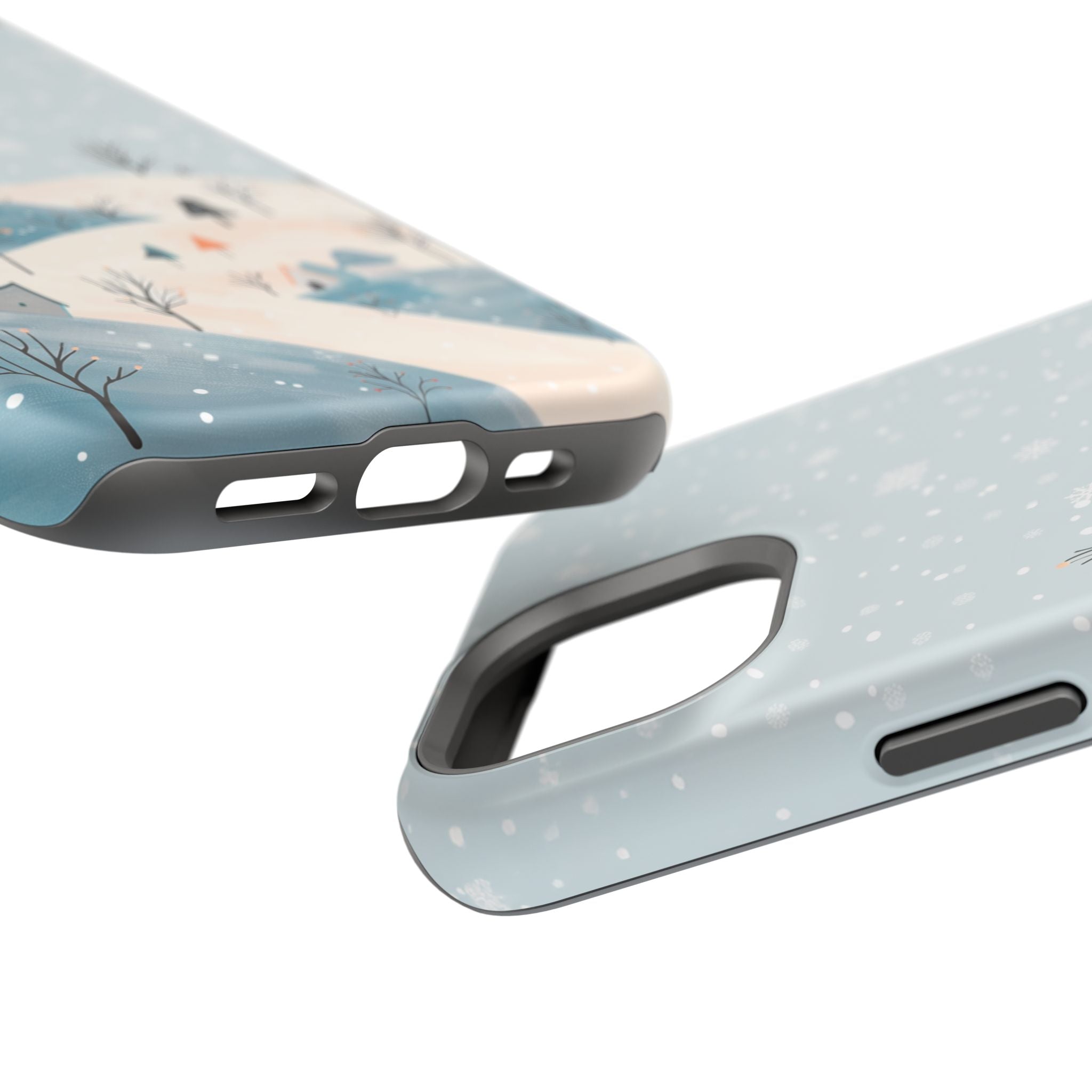 Winter Snowy Hills Magnetic Impact Phone Case — Cute Scenic Landscape iPhone Cover