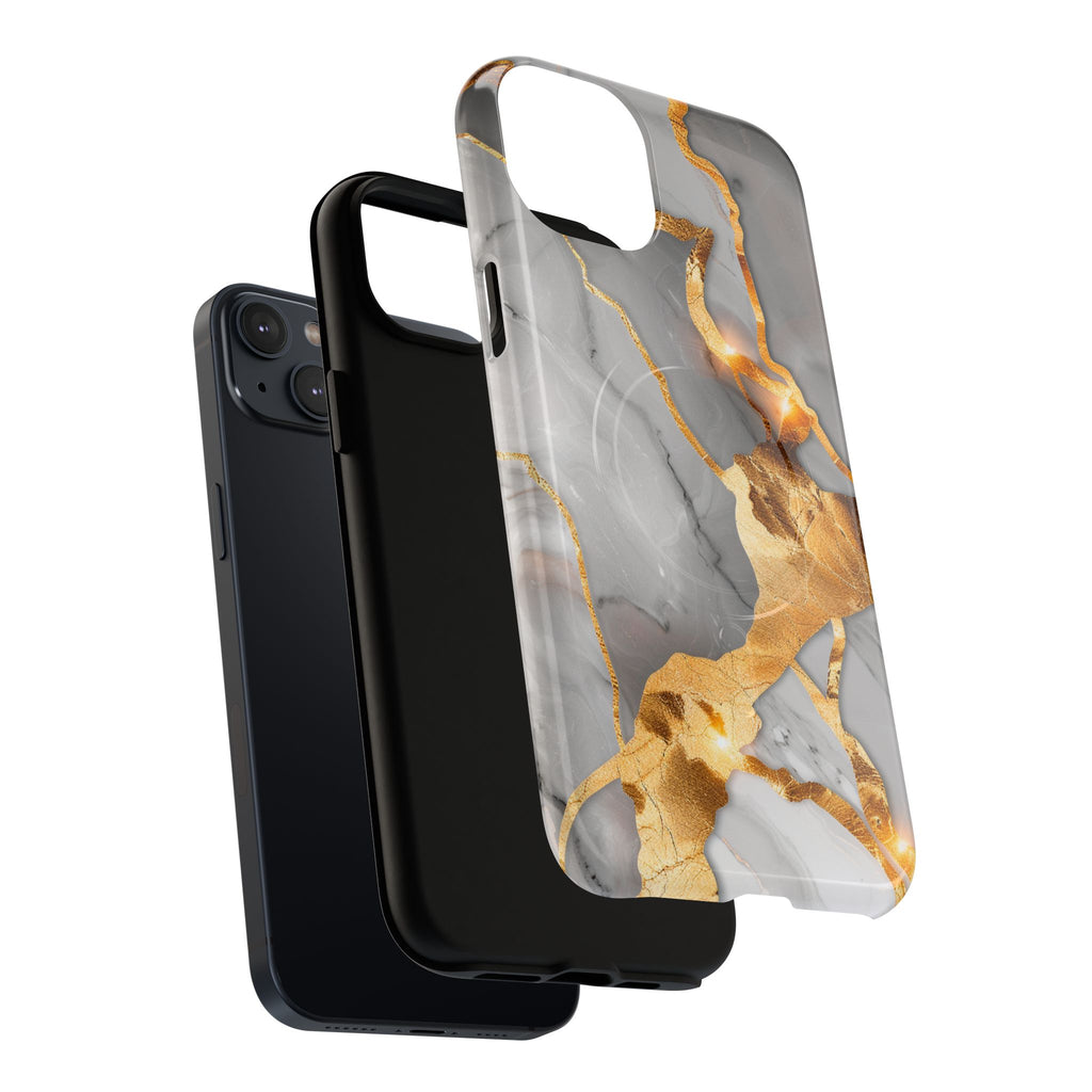 Marble Gold Vein Tough Magnetic Phone Case
