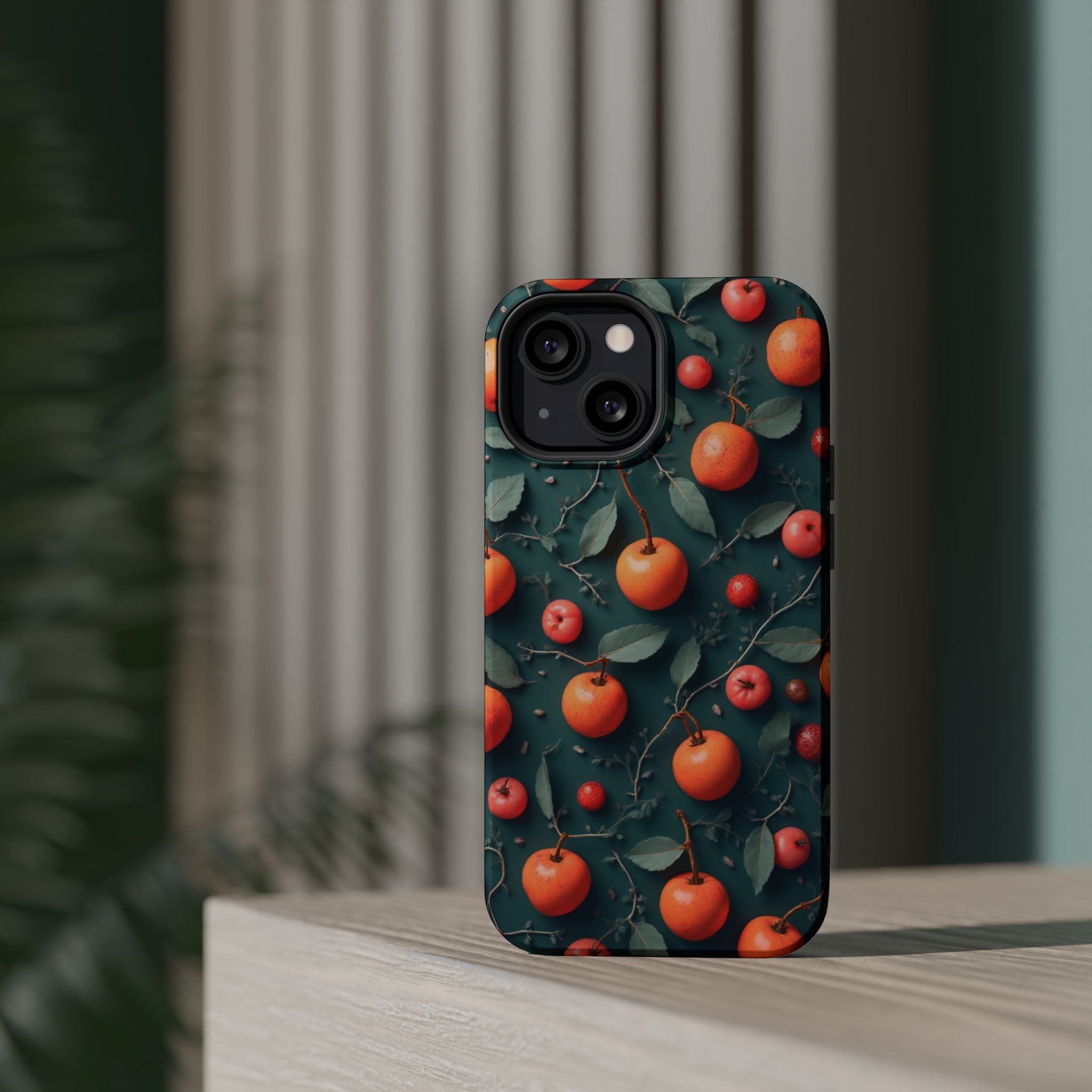 Phone Case – Orange Orchard Magnetic Impact‑Resistant Design