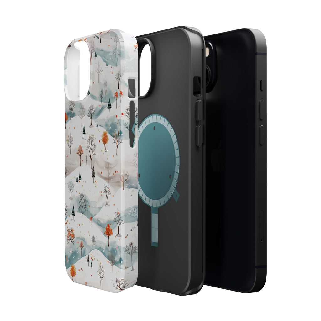 Winter Woodland Magnetic Phone Case — Impact-Resistant MagSafe-Compatible