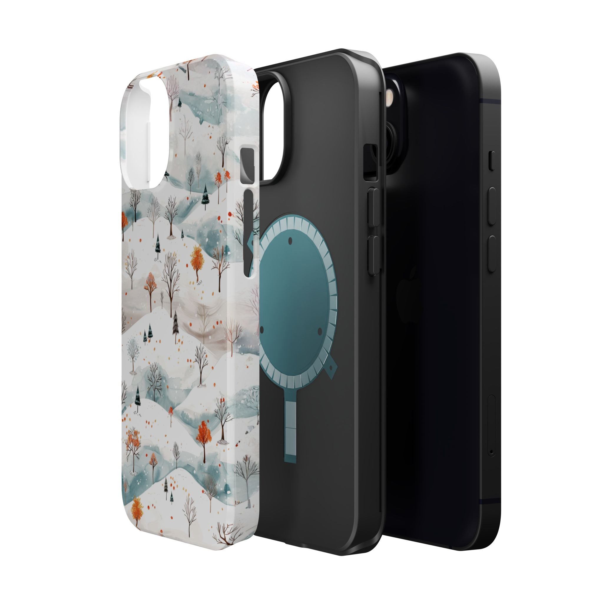 Winter Woodland Magnetic Phone Case — Impact-Resistant MagSafe-Compatible