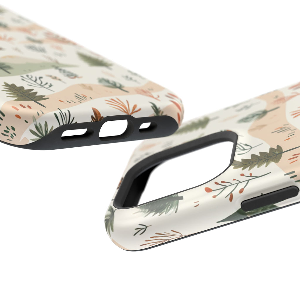 Magnetic Impact-Resistant Phone Case — Woodland Trees Pattern