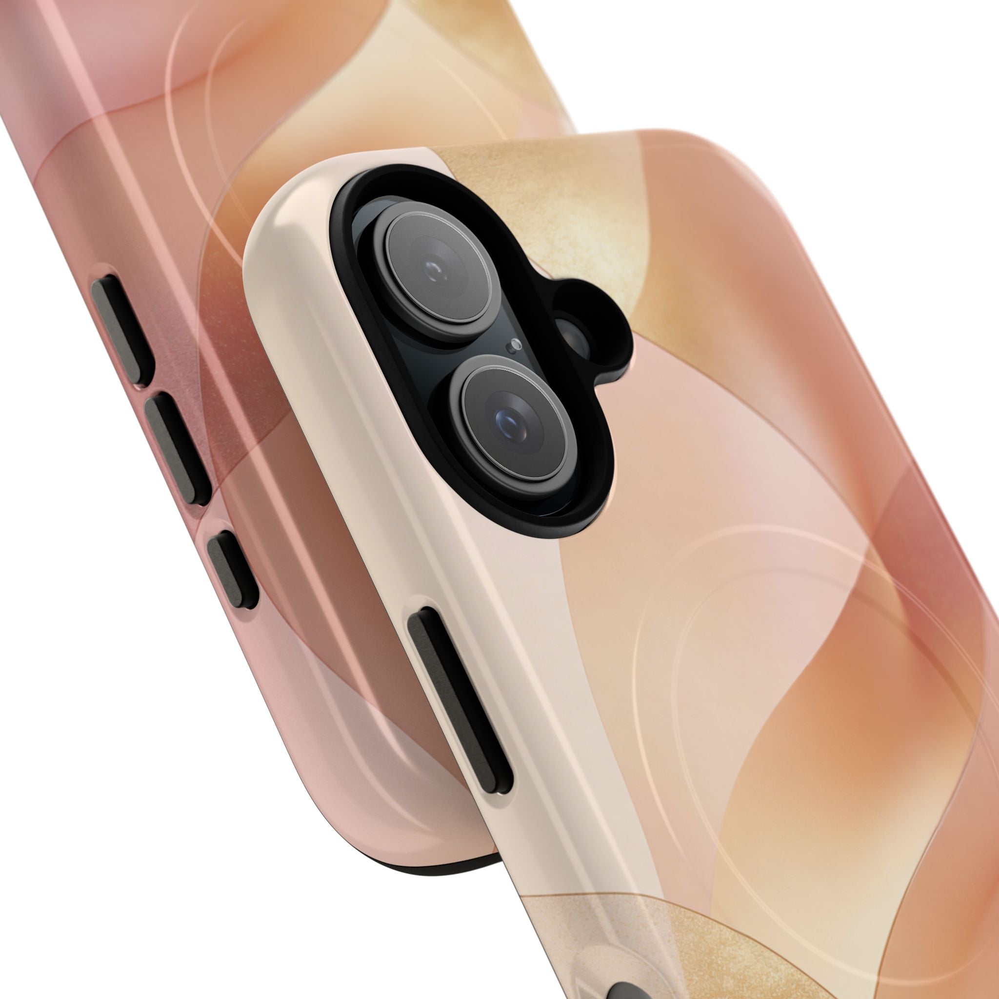 Magnetic Tough Phone Case — Abstract Peach Wave Armor