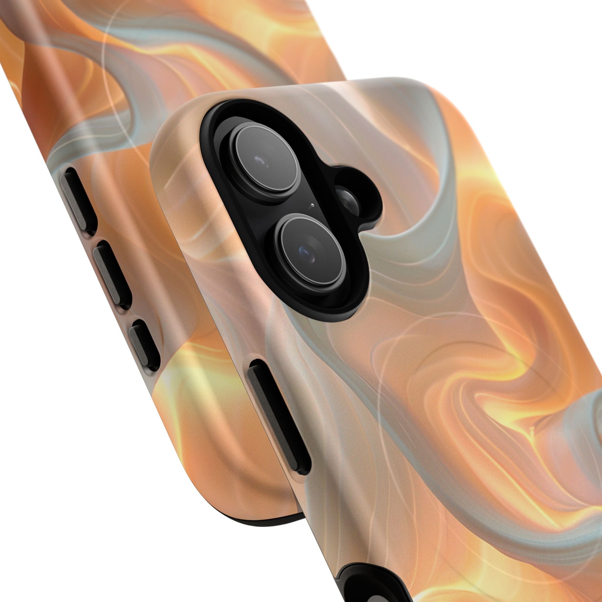 Marbled Amber Swirl Tough Magnetic Case