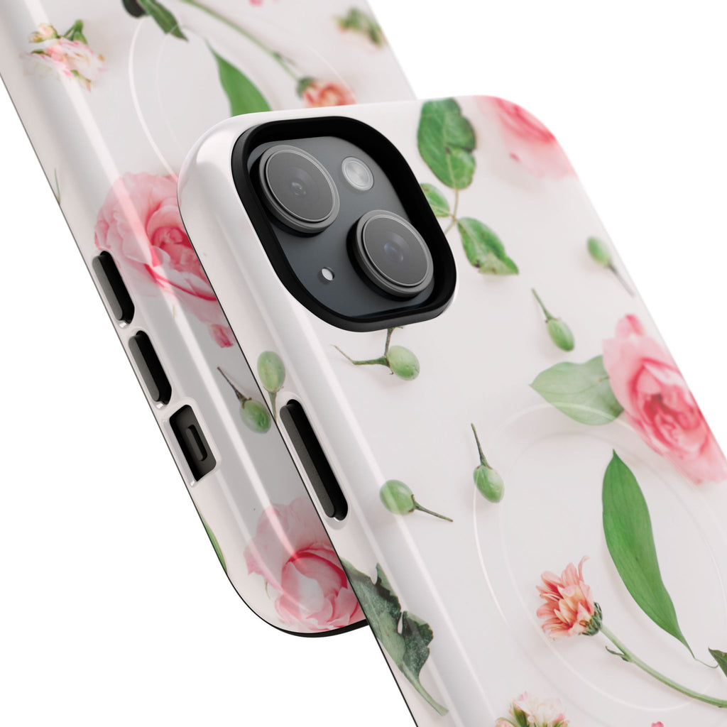 Floral Rose Tough Magnetic Phone Case