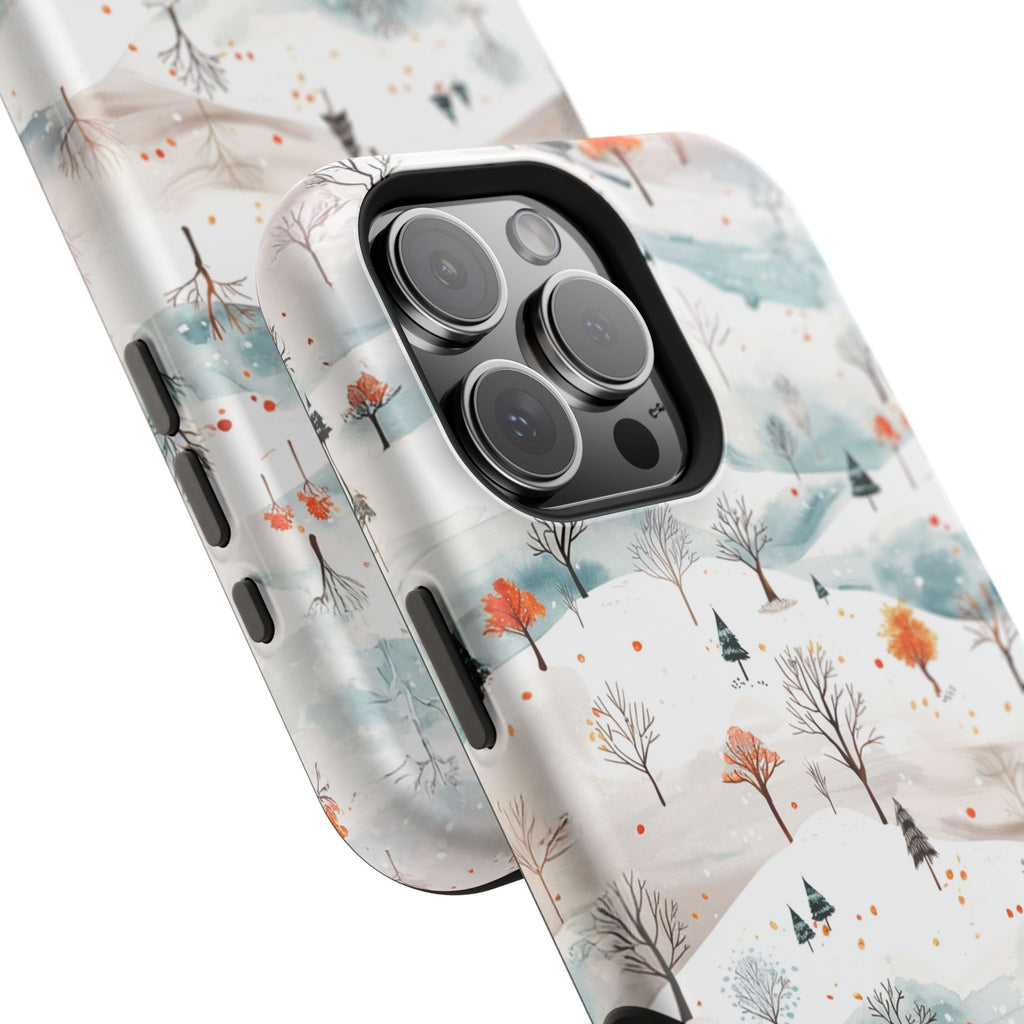 Winter Woodland Magnetic Phone Case — Impact-Resistant MagSafe-Compatible