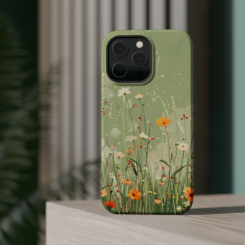 Floral Meadow Magnetic Impact-Resistant Phone Case