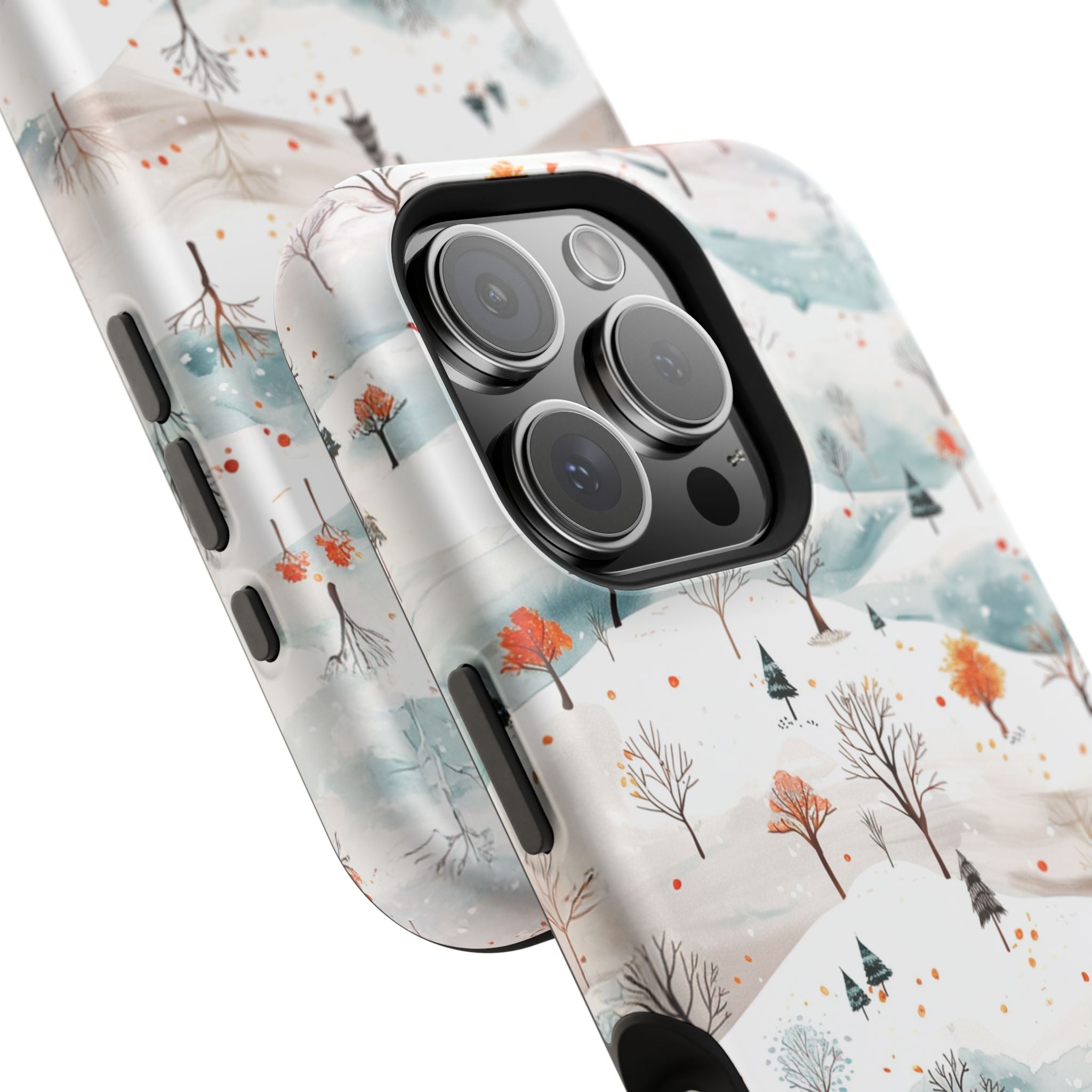 Winter Woodland Magnetic Phone Case — Impact-Resistant MagSafe-Compatible