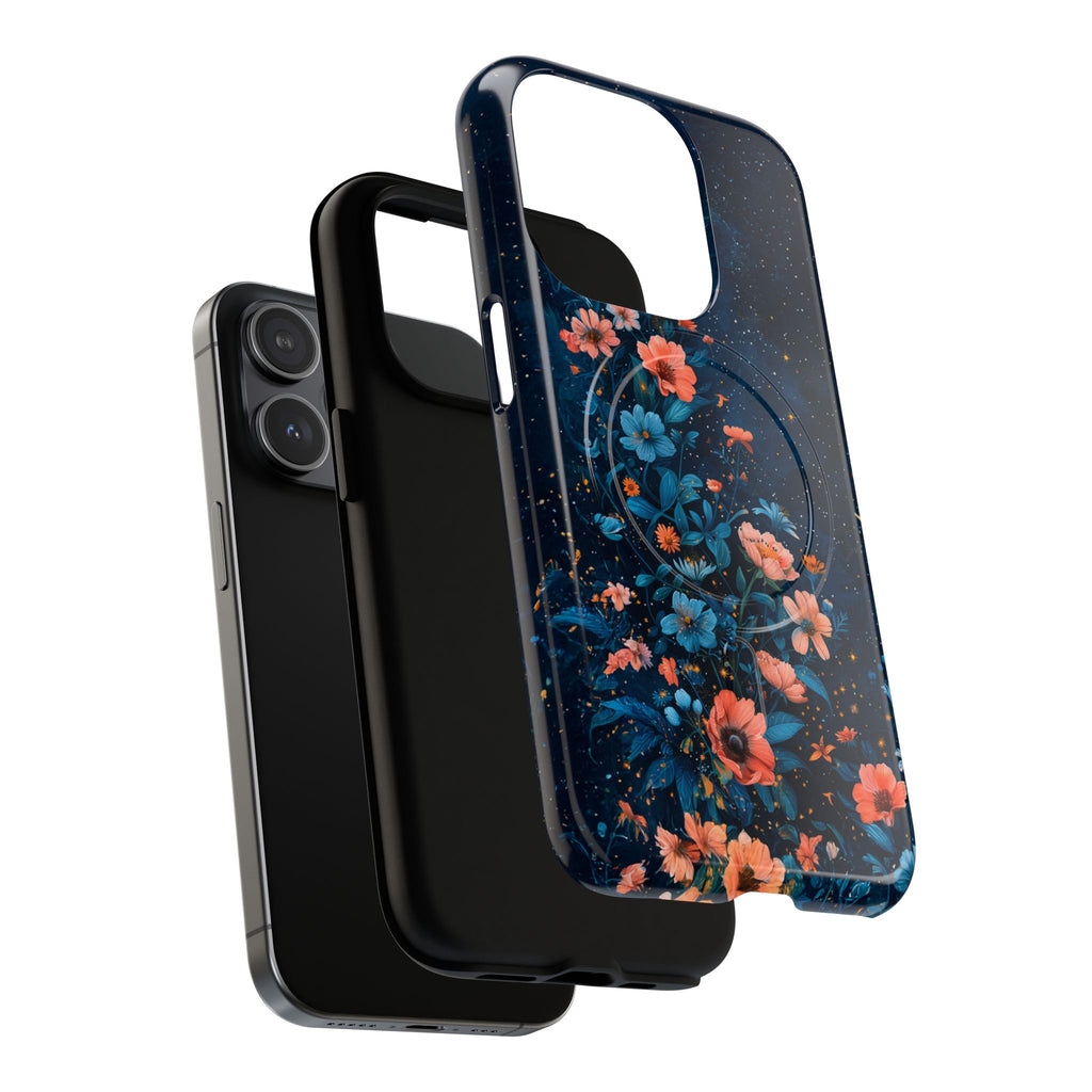 Floral Night Sky Tough Magnetic Phone Case