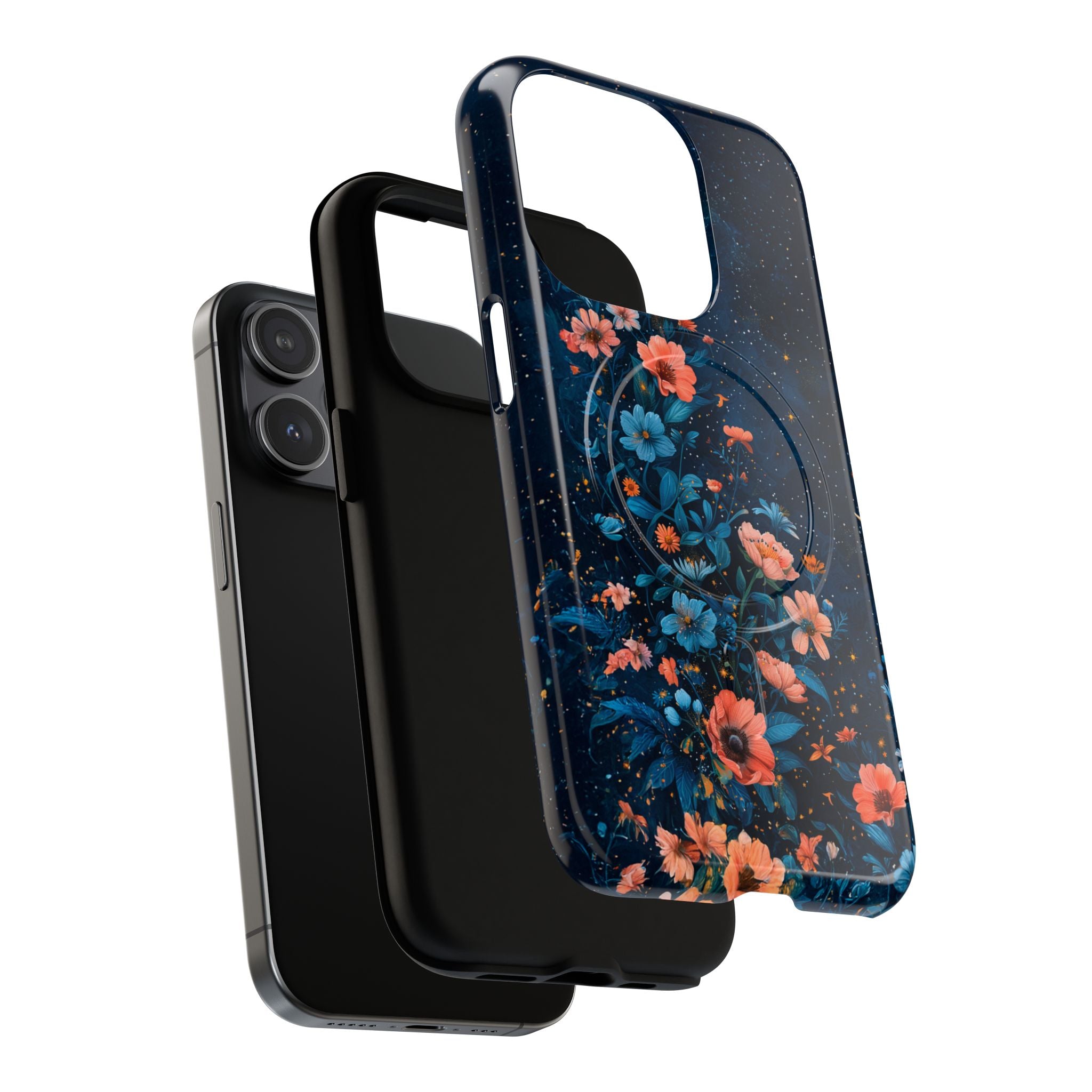 Floral Night Sky Tough Magnetic Phone Case