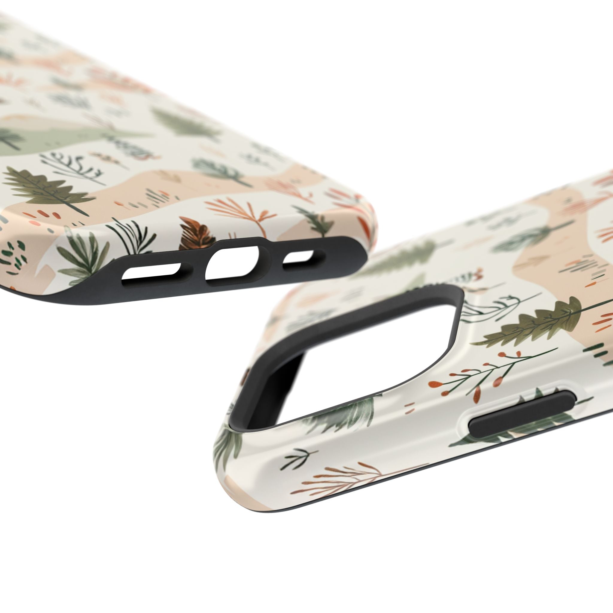Magnetic Impact-Resistant Phone Case — Woodland Trees Pattern