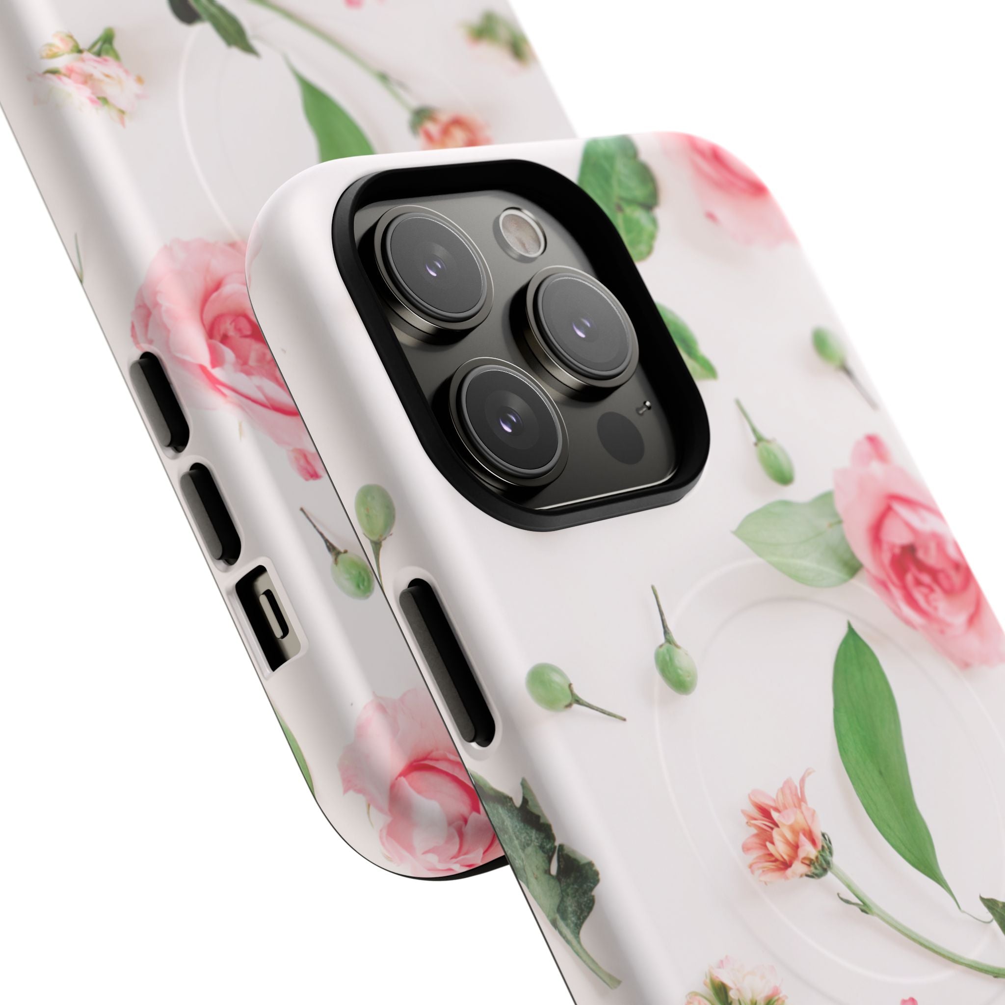 Floral Rose Tough Magnetic Phone Case