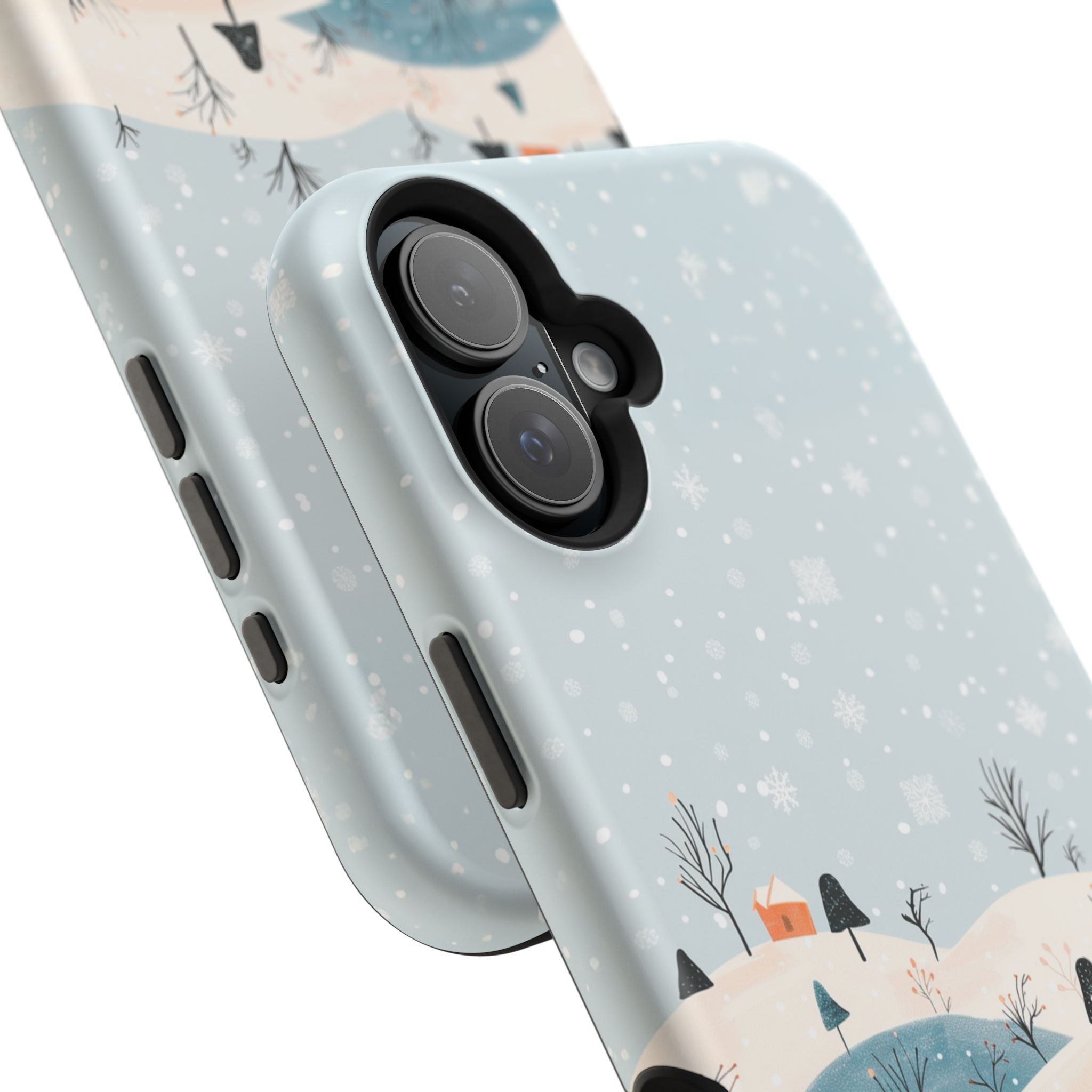 Winter Snowy Hills Magnetic Impact Phone Case — Cute Scenic Landscape iPhone Cover