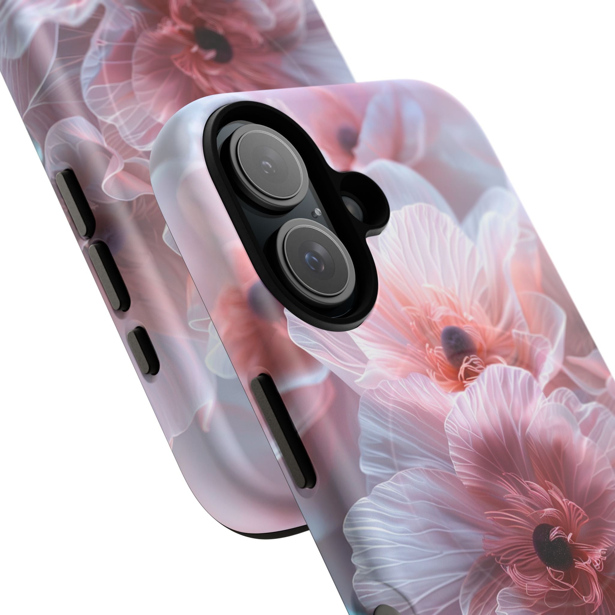 Floral Dream Tough Magnetic Phone Case — Pink Soft Petal Design