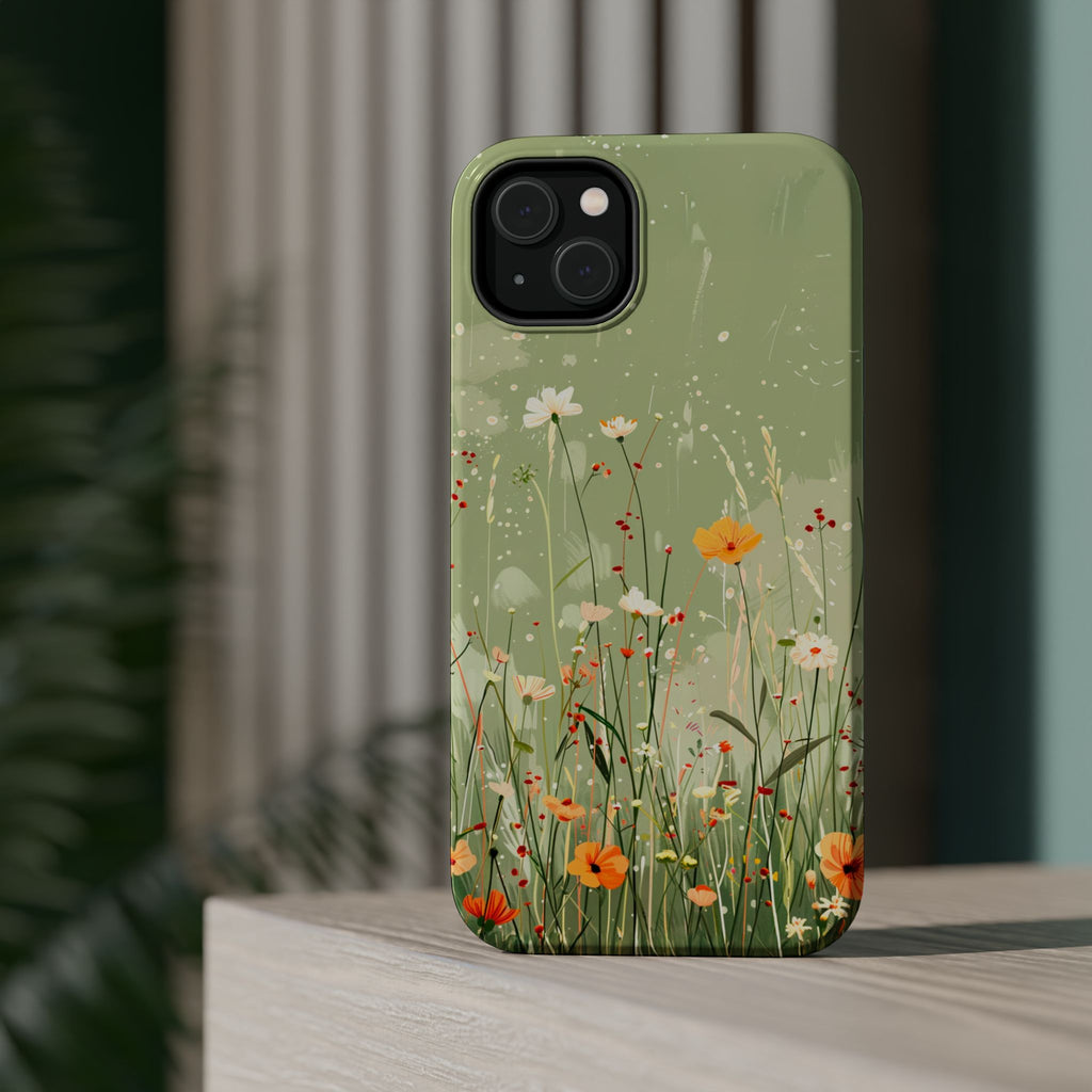 Floral Meadow Magnetic Impact-Resistant Phone Case