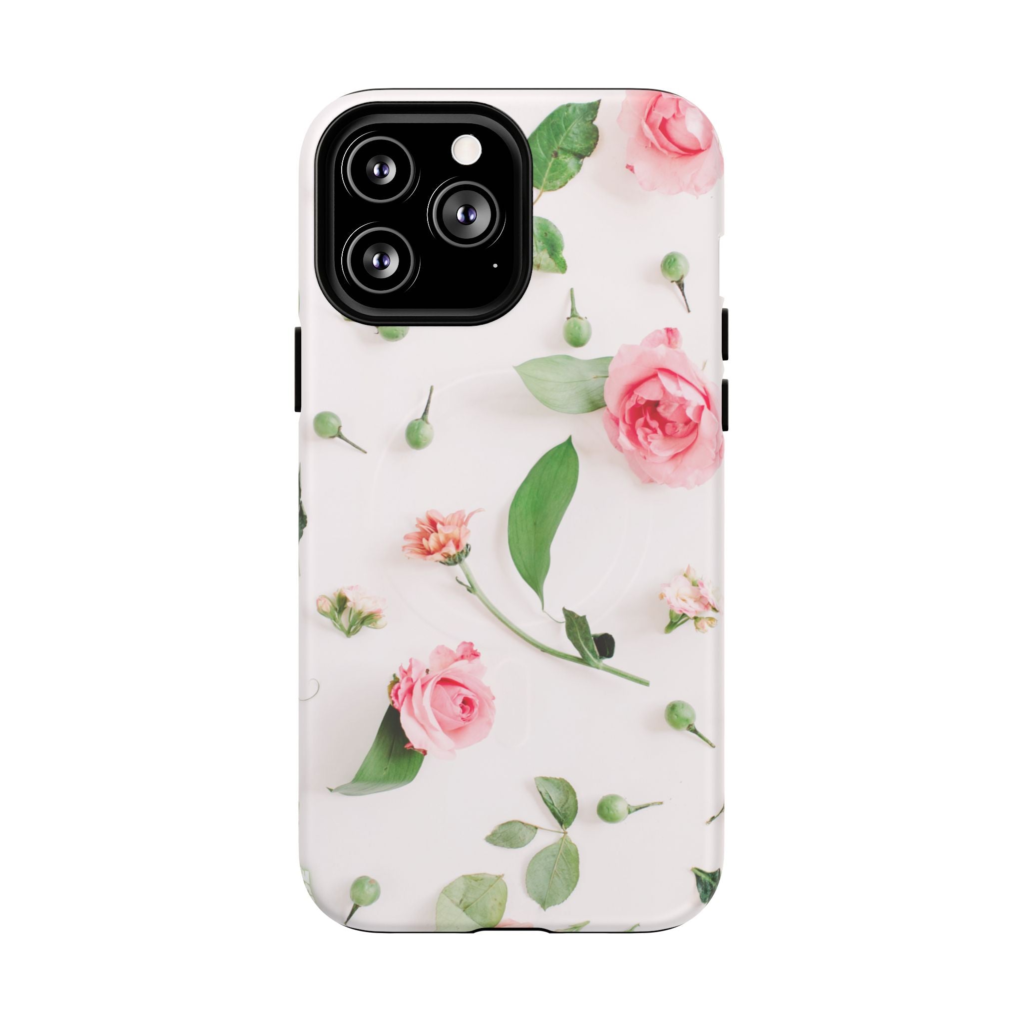 Floral Rose Tough Magnetic Phone Case