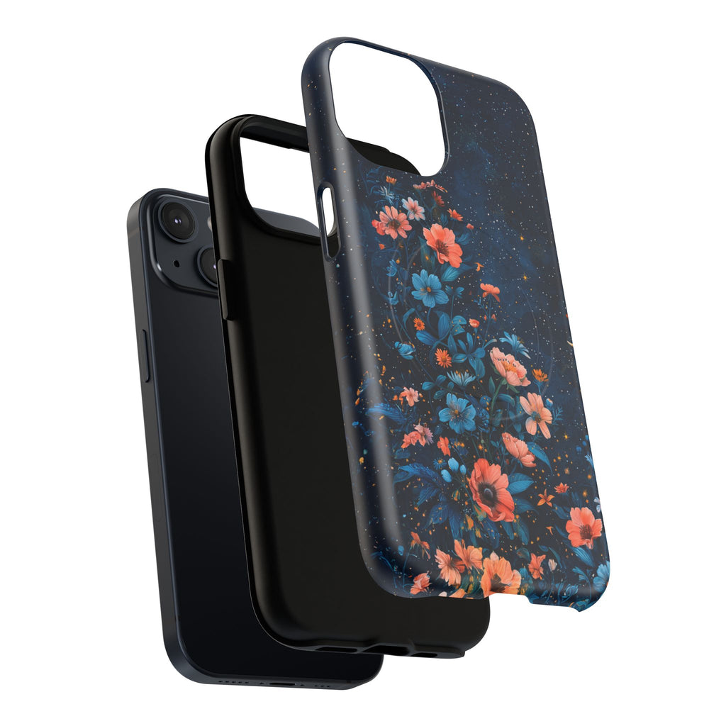 Floral Night Sky Tough Magnetic Phone Case