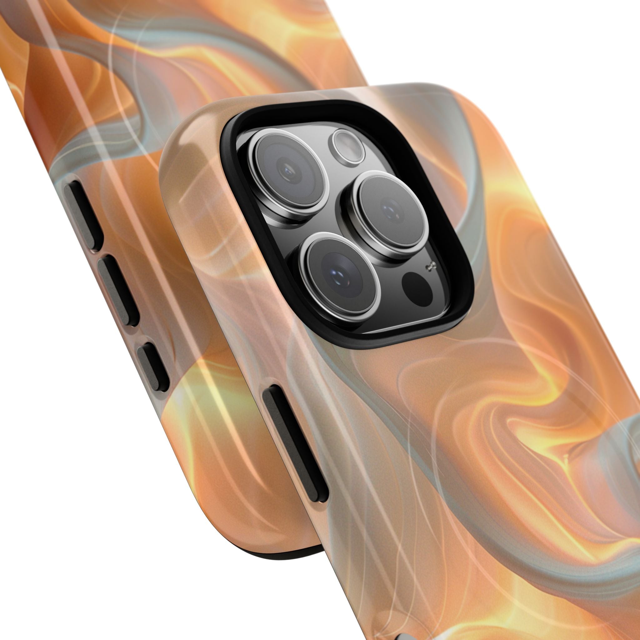 Marbled Amber Swirl Tough Magnetic Case