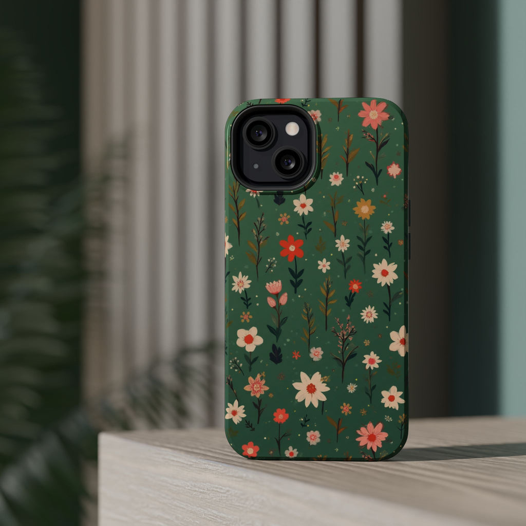 Floral Meadow Magnetic Impact-Resistant Phone Case