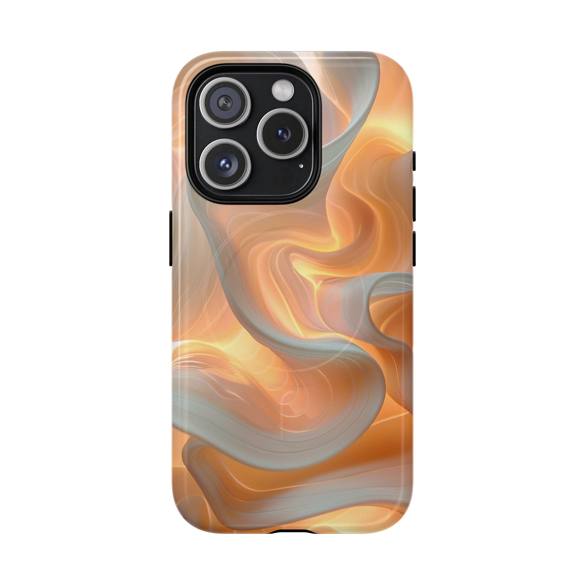Marbled Amber Swirl Tough Magnetic Case