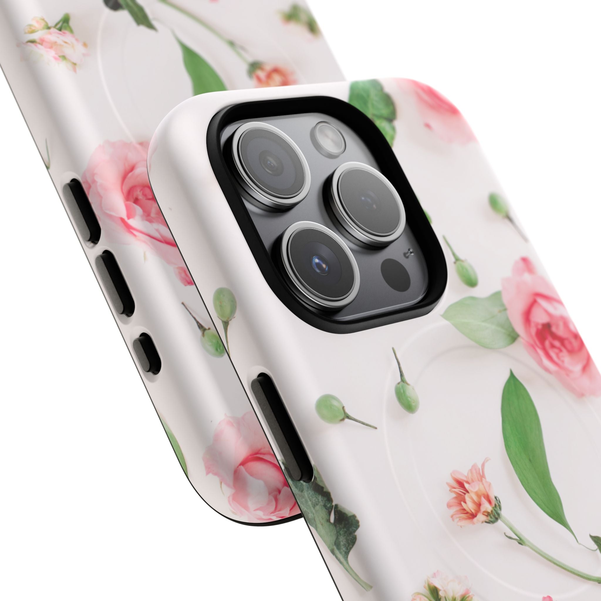 Floral Rose Tough Magnetic Phone Case