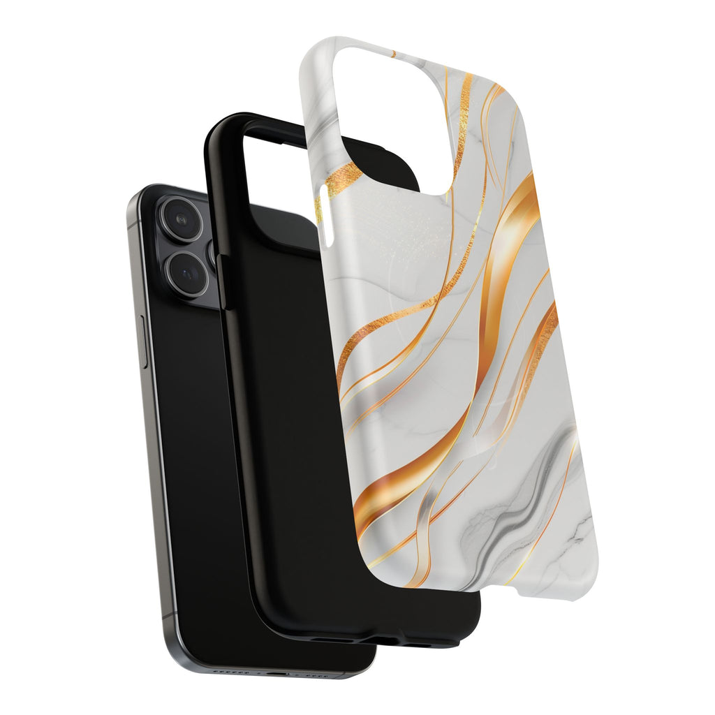 Marble Gold Wave Tough Magnetic Phone Case