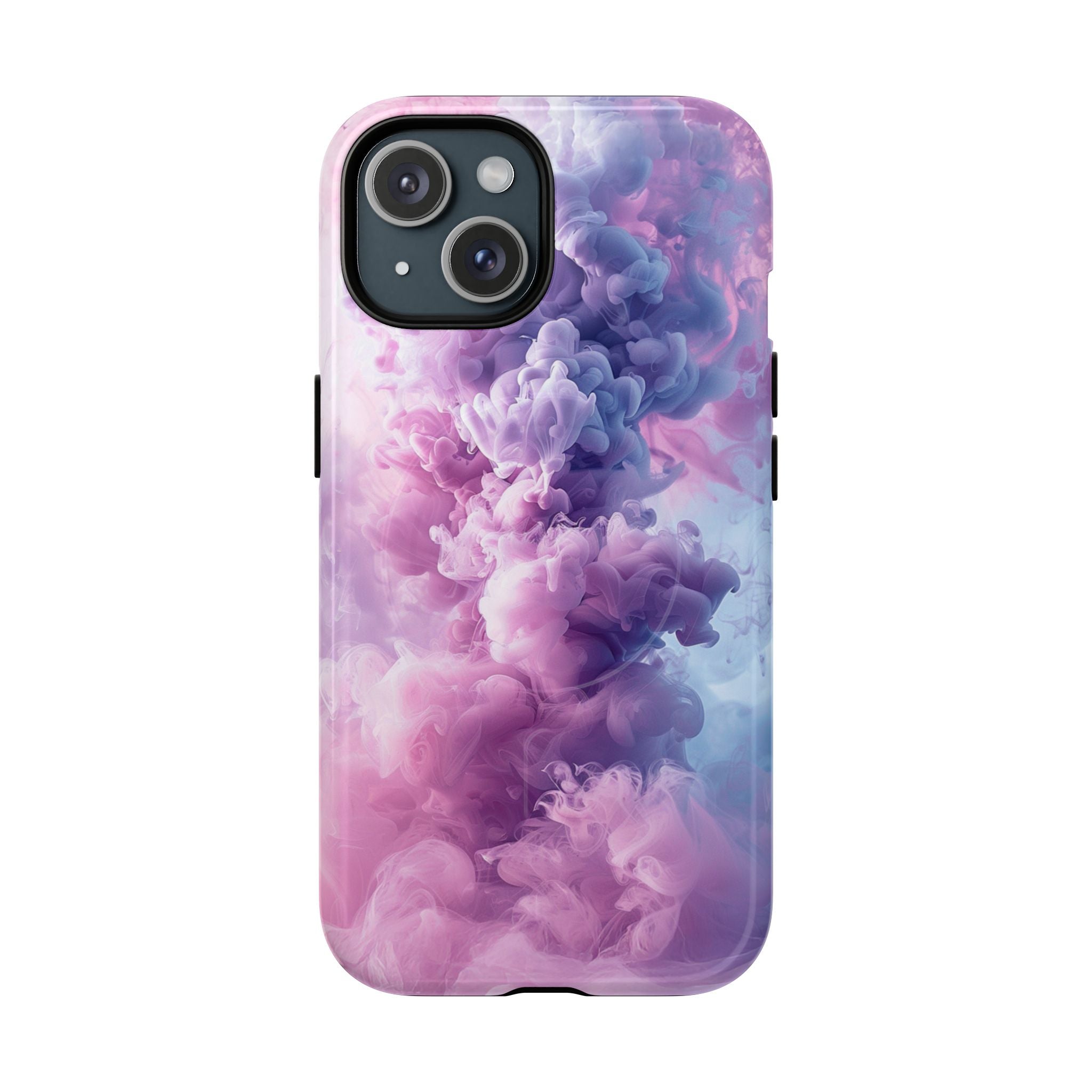 Magnetic Tough Phone Case — Pink & Purple Cloud Smoke Design
