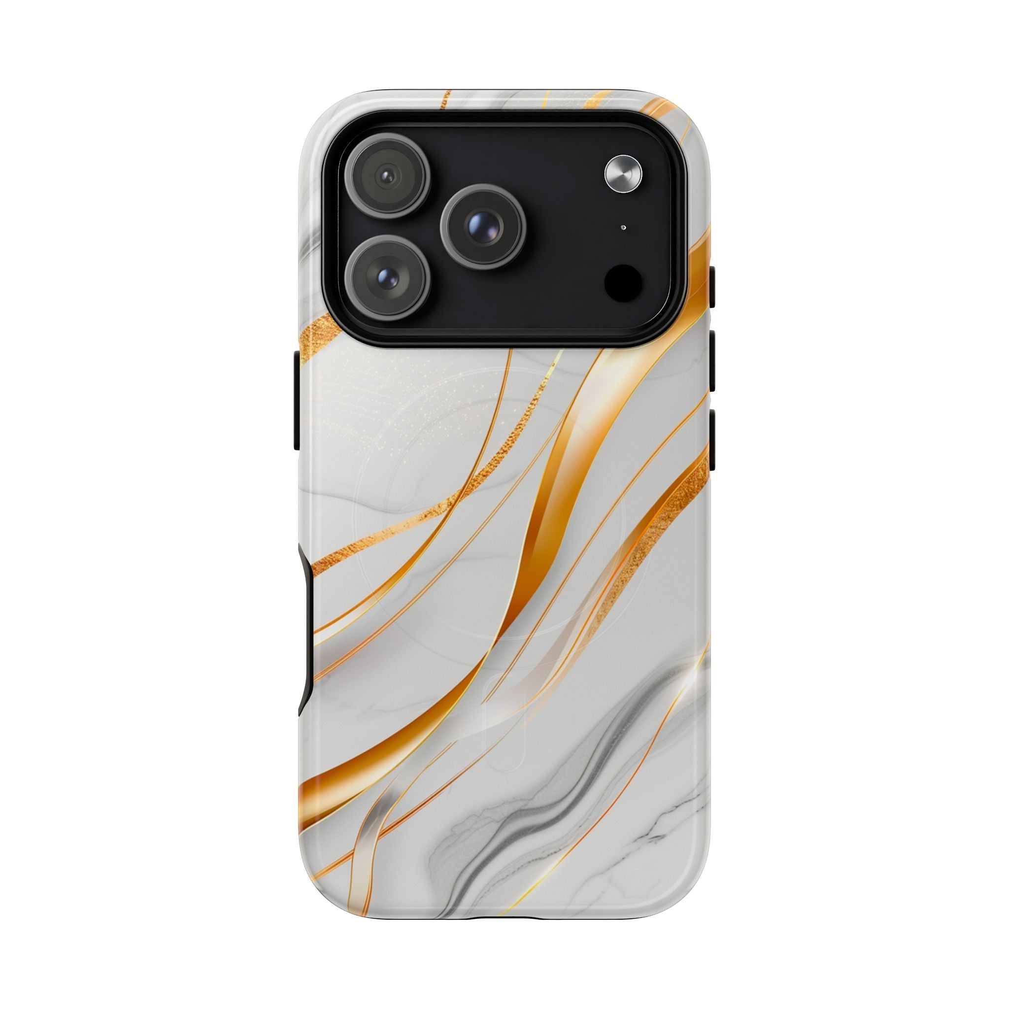 Marble Gold Wave Tough Magnetic Phone Case