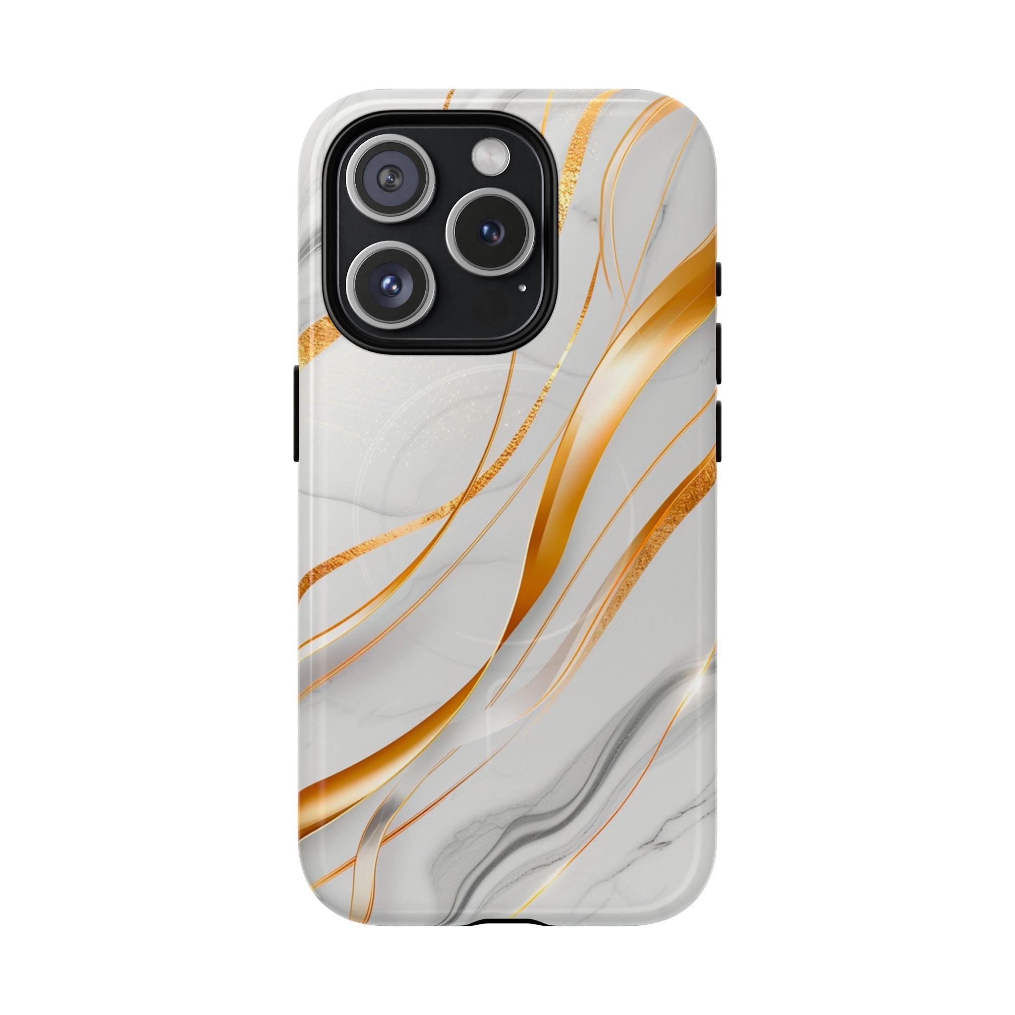 Marble Gold Wave Tough Magnetic Phone Case