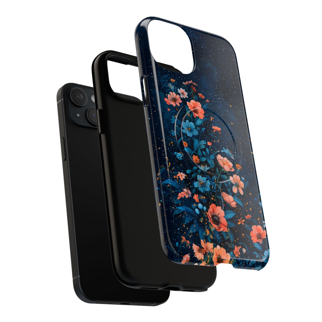Floral Night Sky Tough Magnetic Phone Case