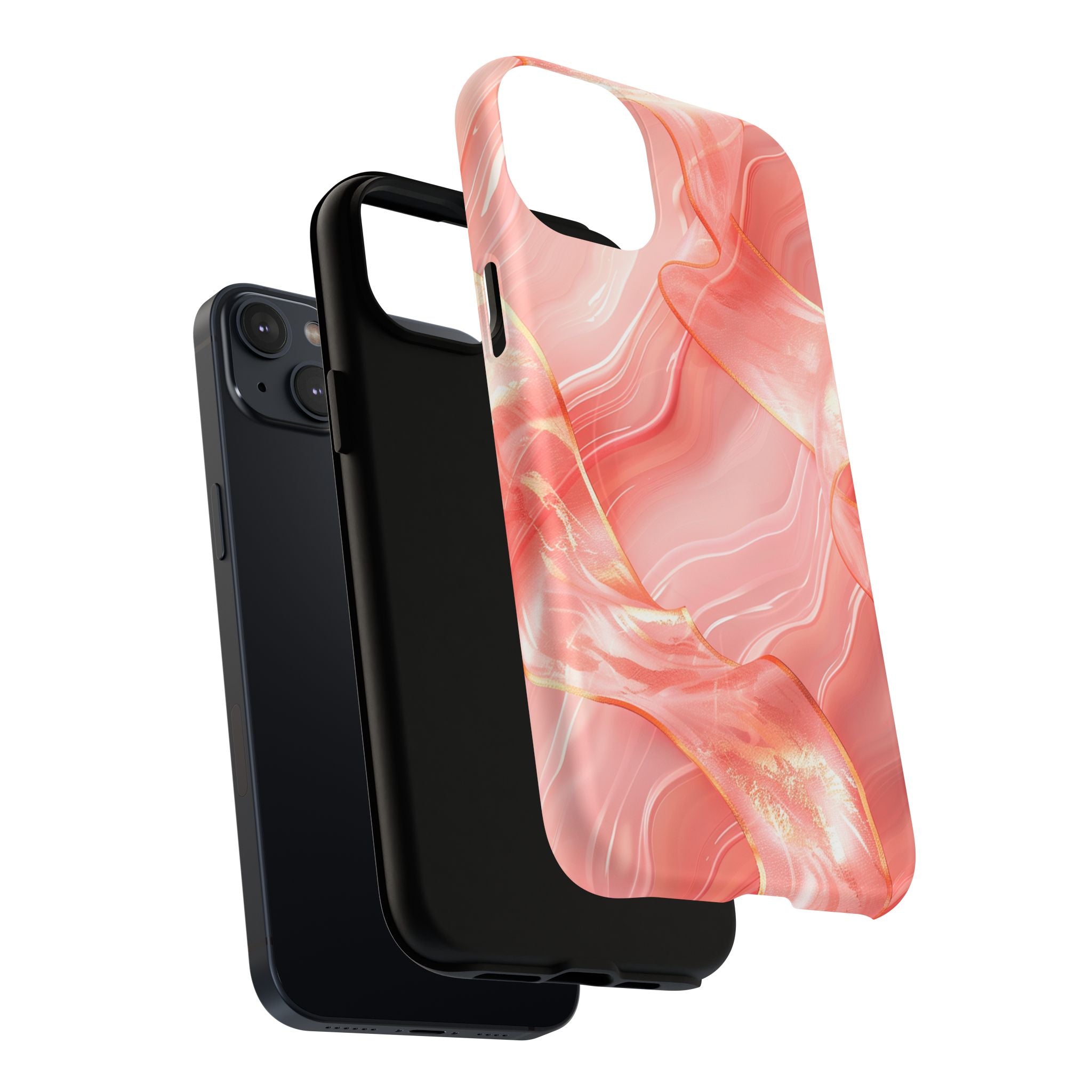 Pink Marble Magnetic Phone Case — Tough Protective iPhone Cover