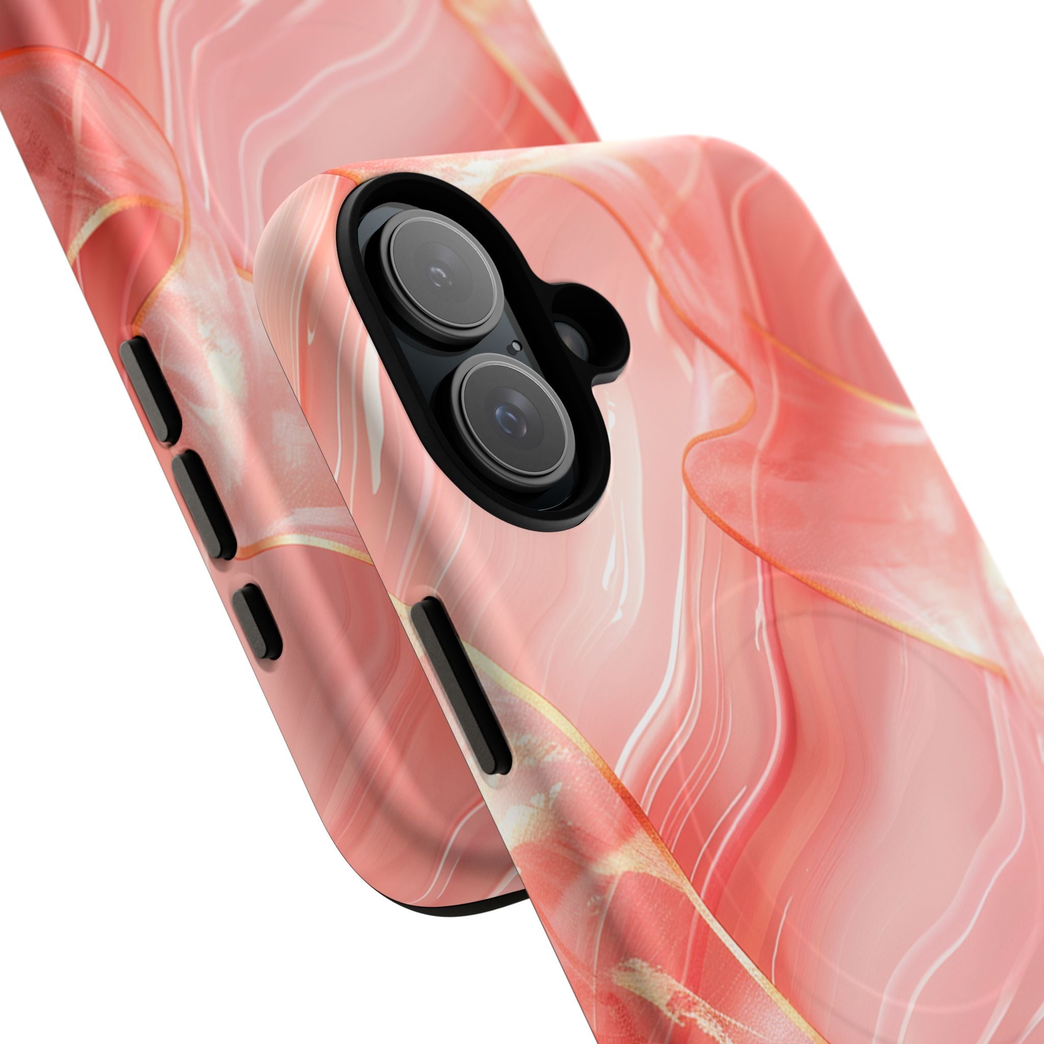 Pink Marble Magnetic Phone Case — Tough Protective iPhone Cover