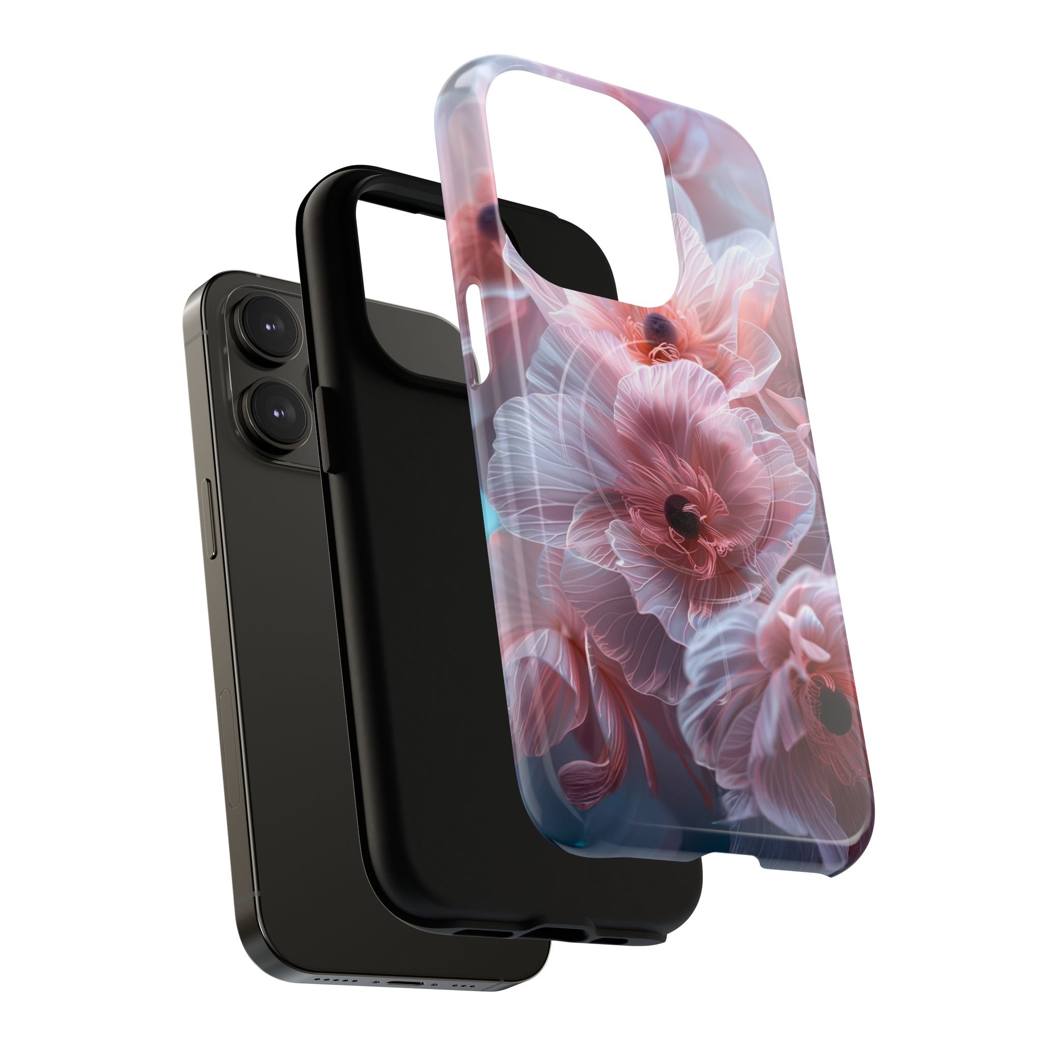 Floral Dream Tough Magnetic Phone Case — Pink Soft Petal Design