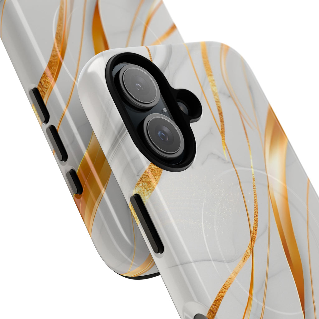 Marble Gold Wave Tough Magnetic Phone Case