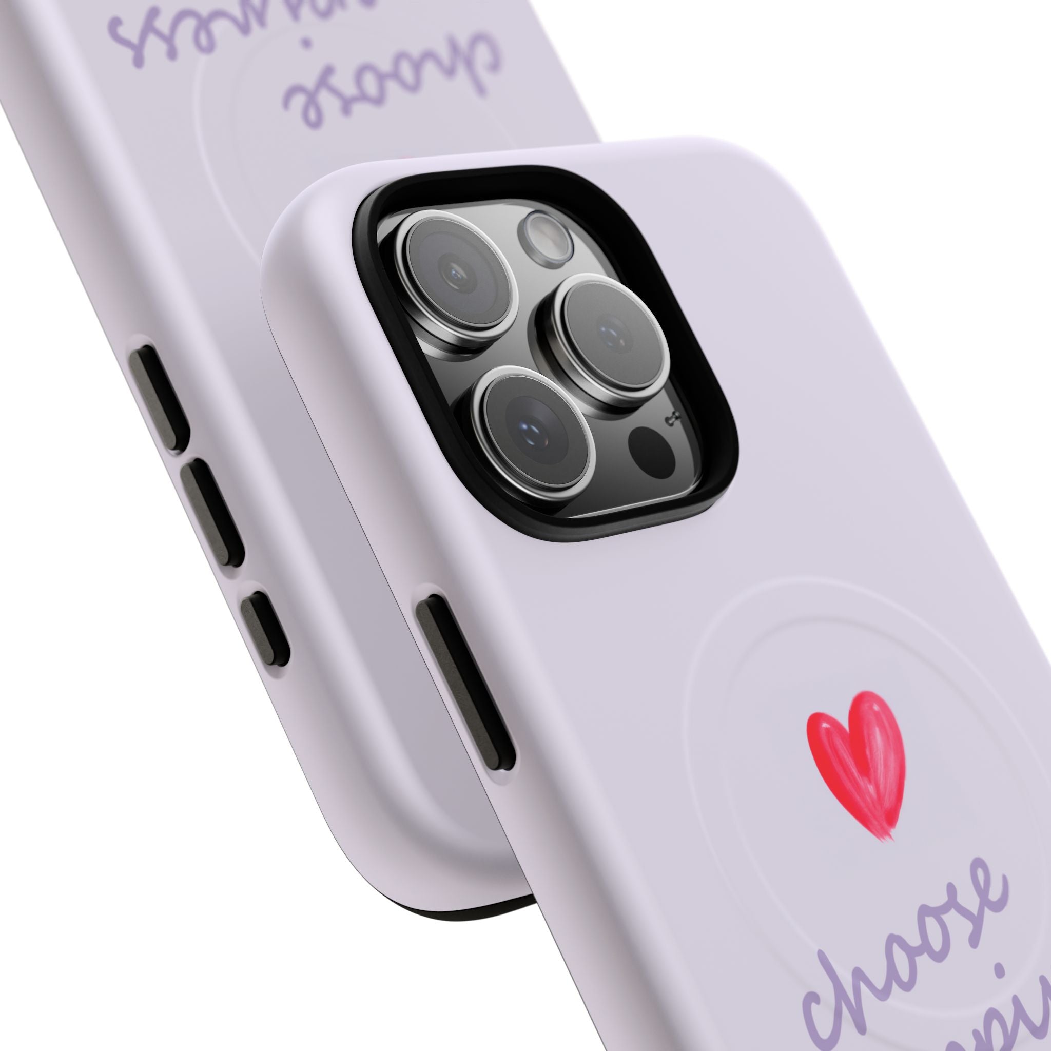 Tough Magnetic Case — "Choose Happiness" Heart Phone Cover