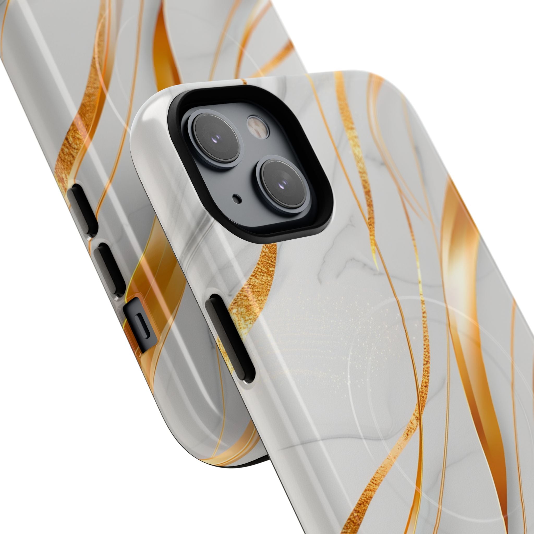 Marble Gold Wave Tough Magnetic Phone Case