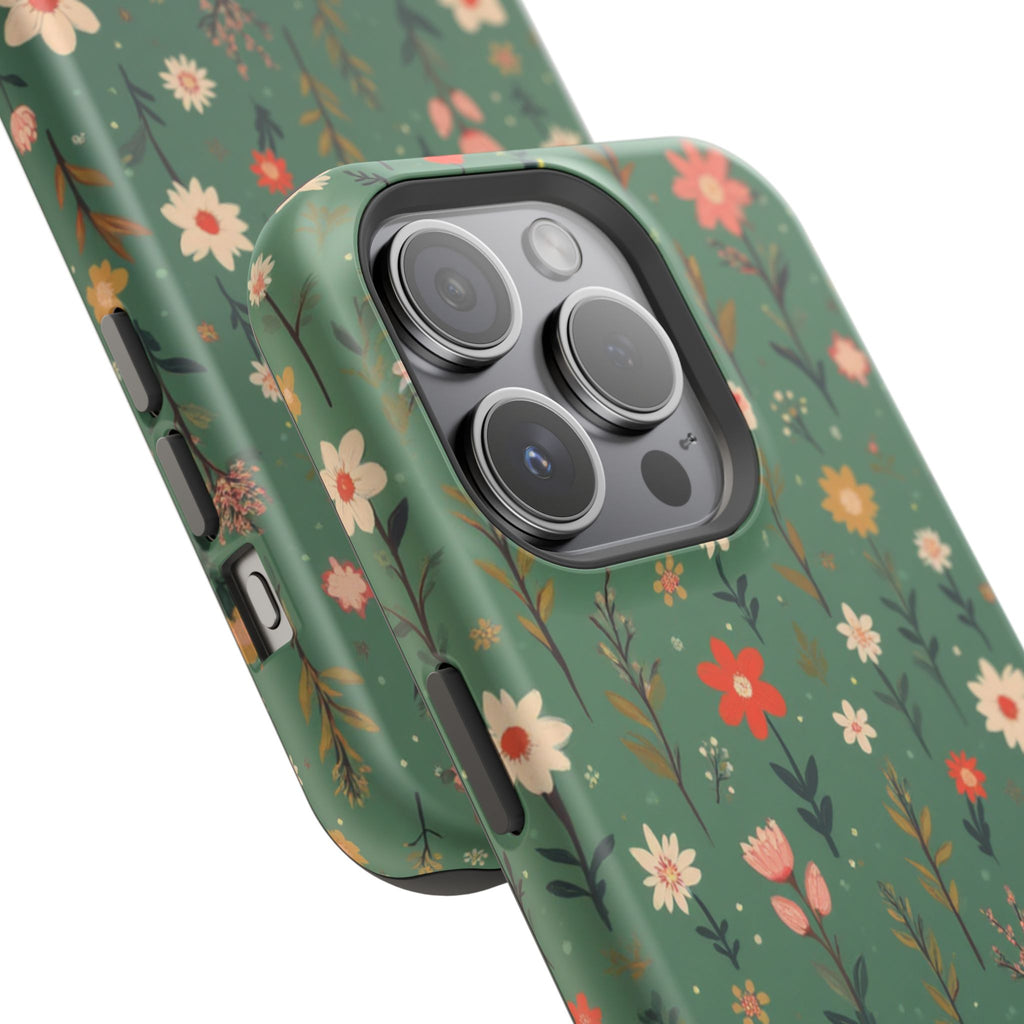 Floral Meadow Magnetic Impact-Resistant Phone Case