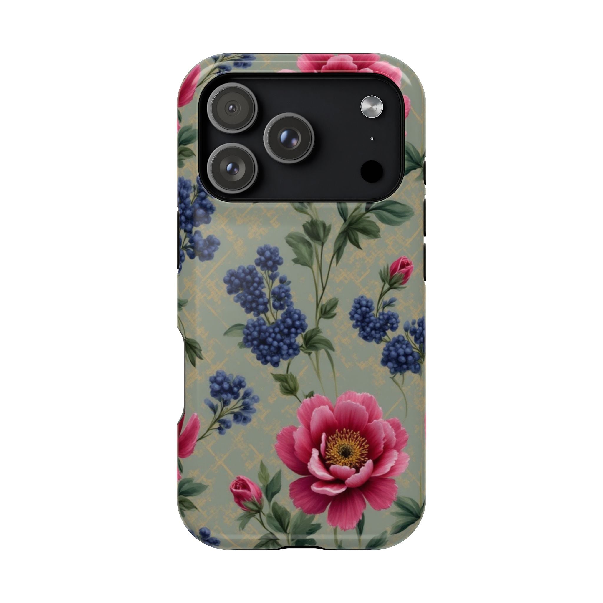 Floral Vintage Magnetic Impact-Resistant Phone Case