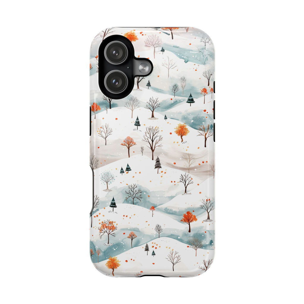 Winter Woodland Magnetic Phone Case — Impact-Resistant MagSafe-Compatible