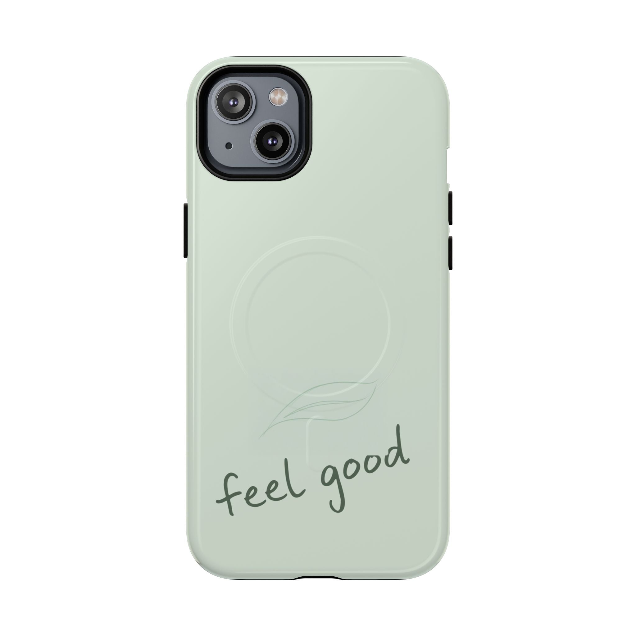 MagSafe Phone Case — "feel good" Minimal Pastel Protective Case