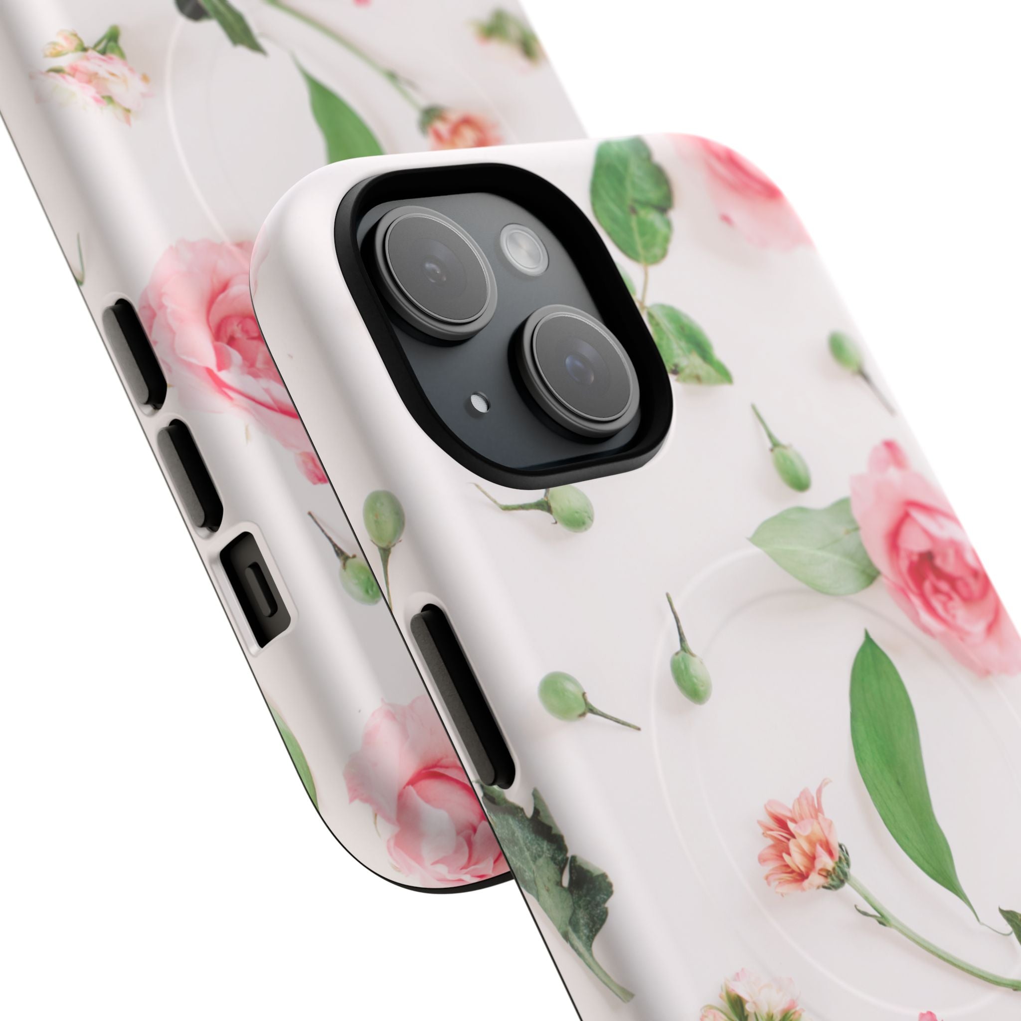 Floral Rose Tough Magnetic Phone Case