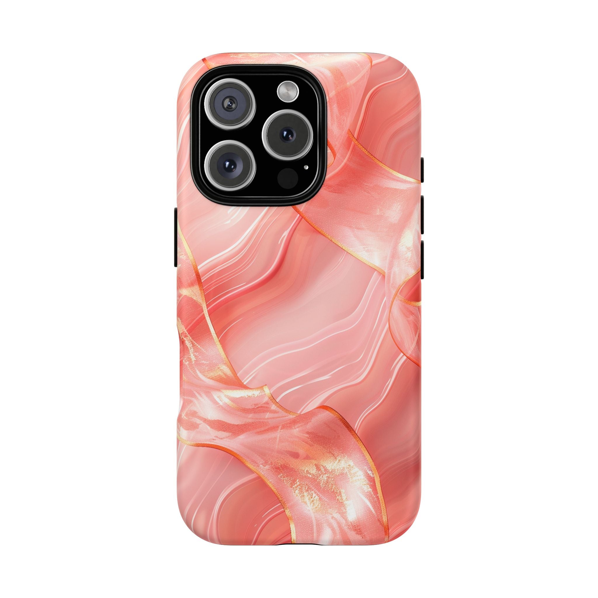 Pink Marble Magnetic Phone Case — Tough Protective iPhone Cover