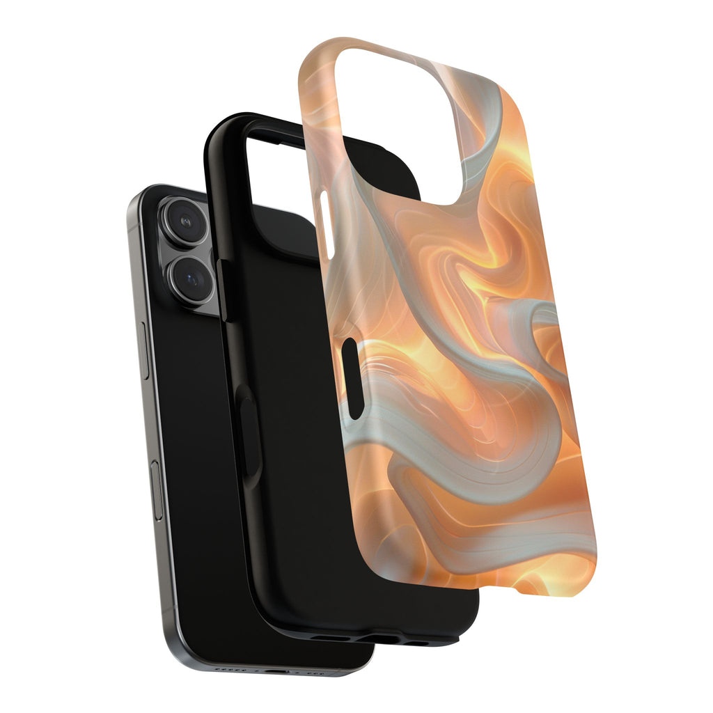 Marbled Amber Swirl Tough Magnetic Case