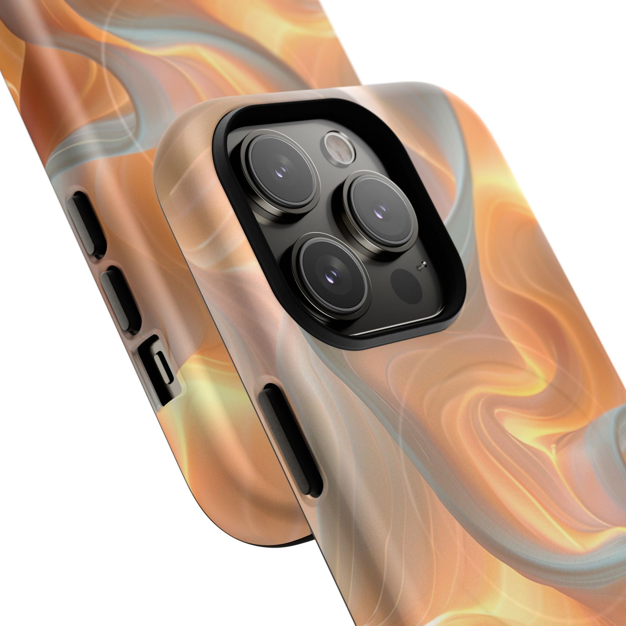 Marbled Amber Swirl Tough Magnetic Case