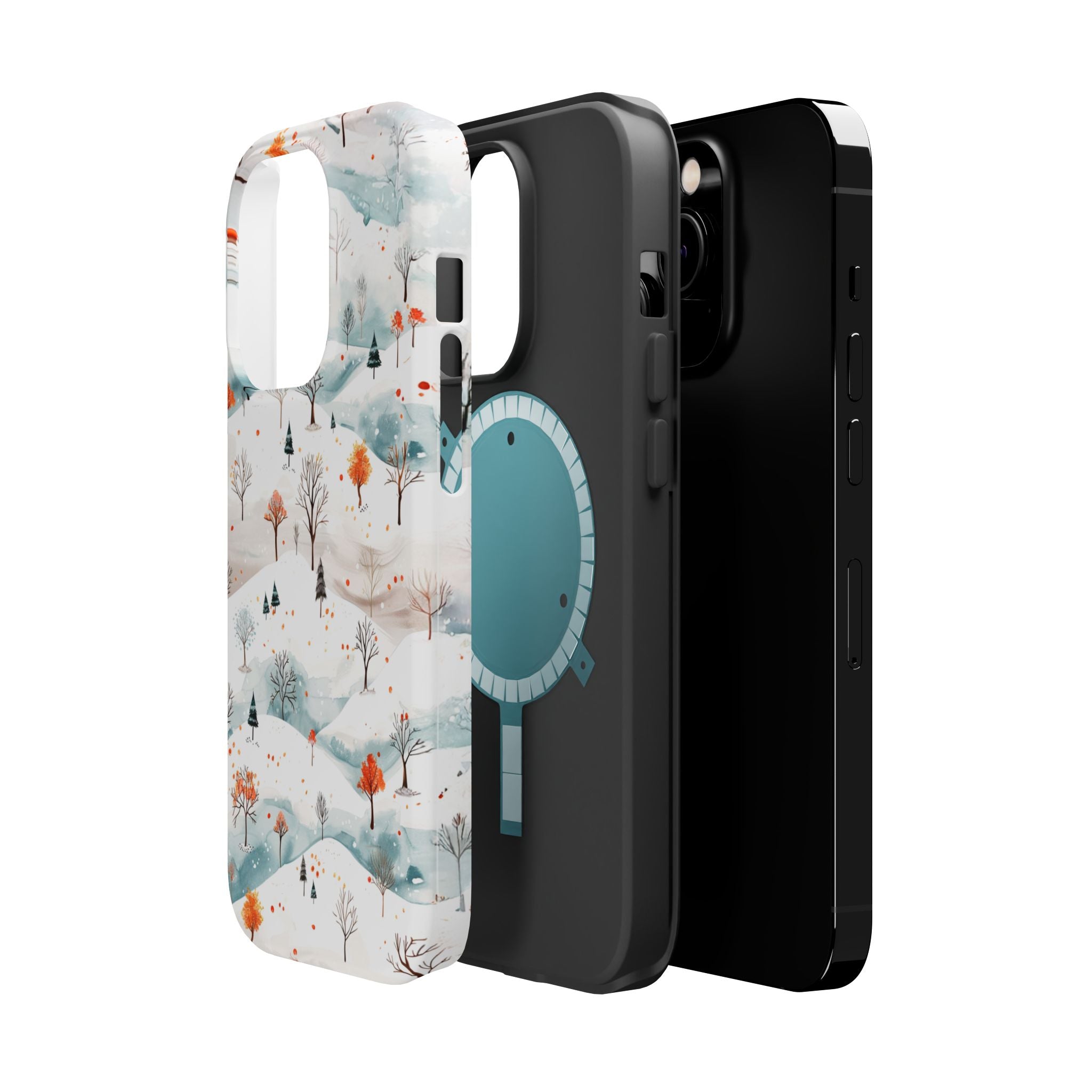 Winter Woodland Magnetic Phone Case — Impact-Resistant MagSafe-Compatible