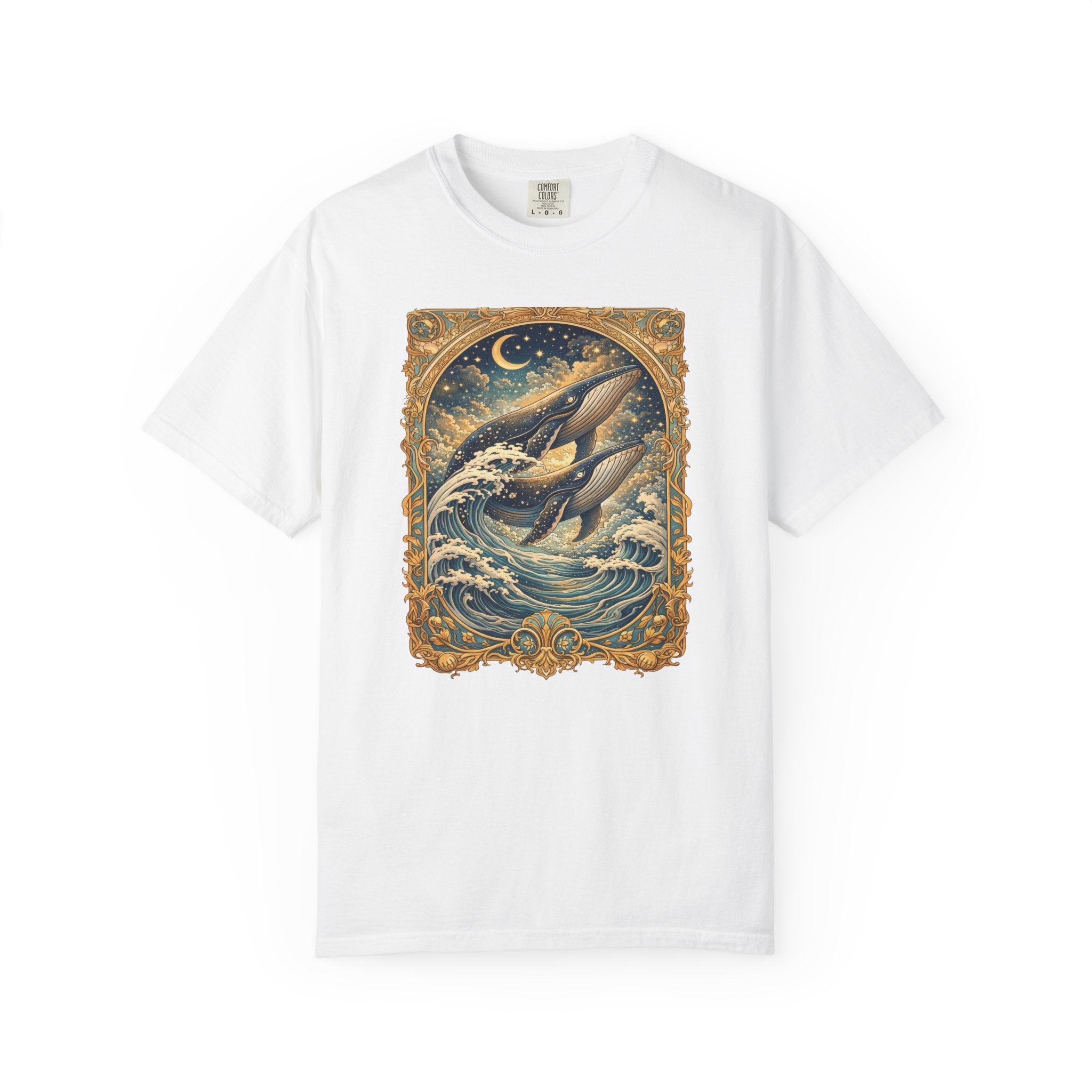 Whales T‑Shirt – Nautical Ocean Art Tee