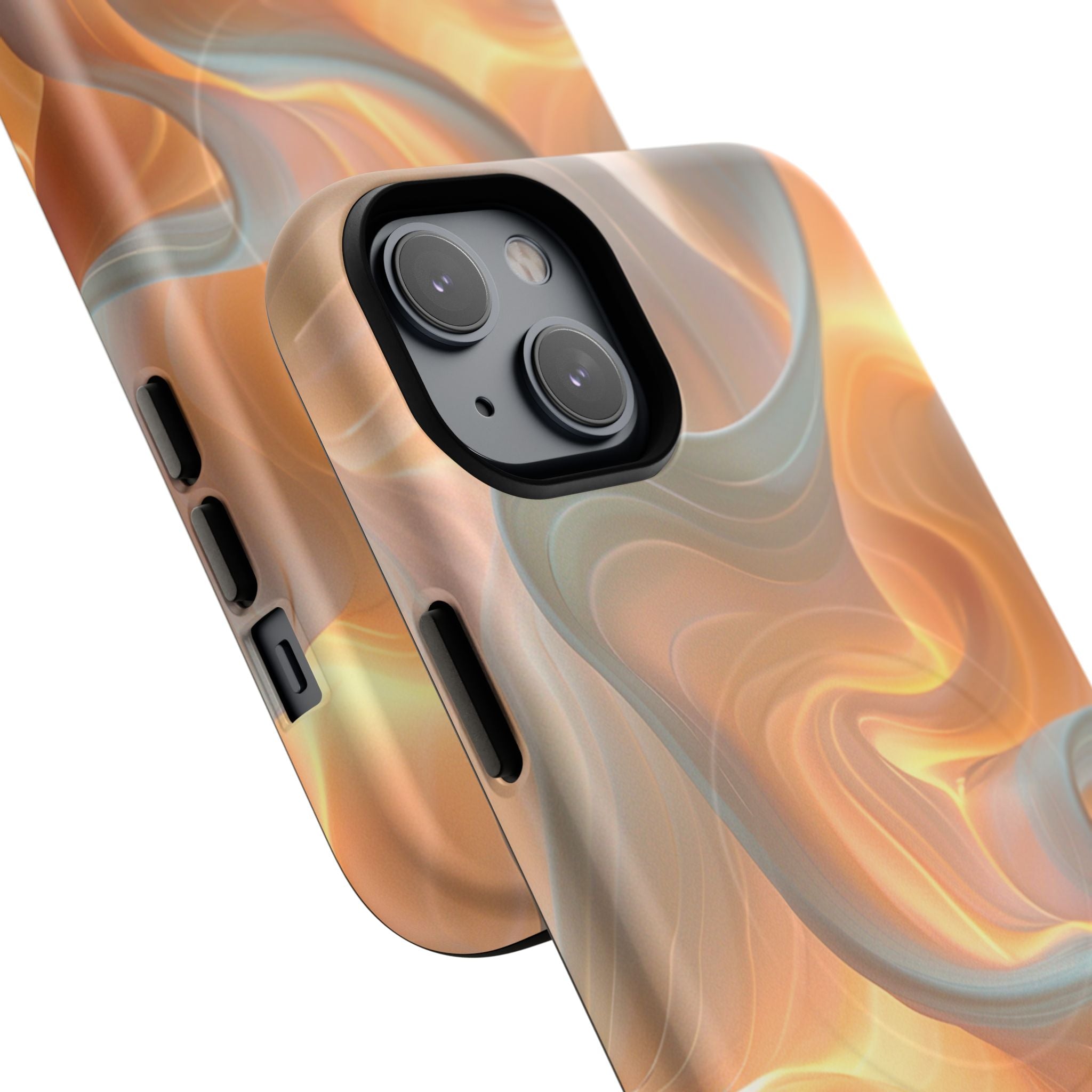 Marbled Amber Swirl Tough Magnetic Case