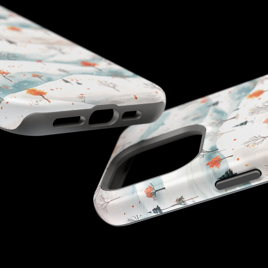 Winter Woodland Magnetic Phone Case — Impact-Resistant MagSafe-Compatible